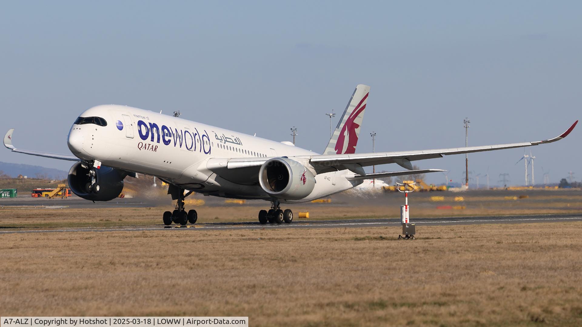 A7-ALZ, 2018 Airbus A350-941 C/N 143, Rotating on runway 29