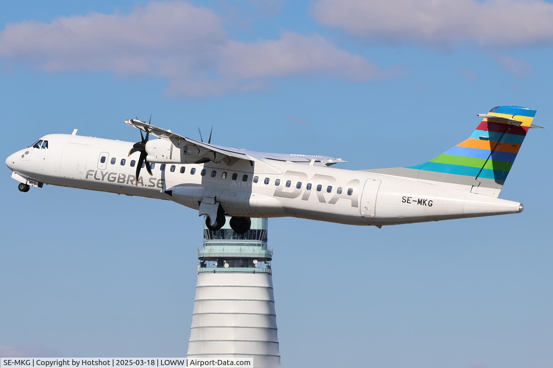SE-MKG, 2016 ATR 72-600 C/N 1354, Stuck onto the ATC tower