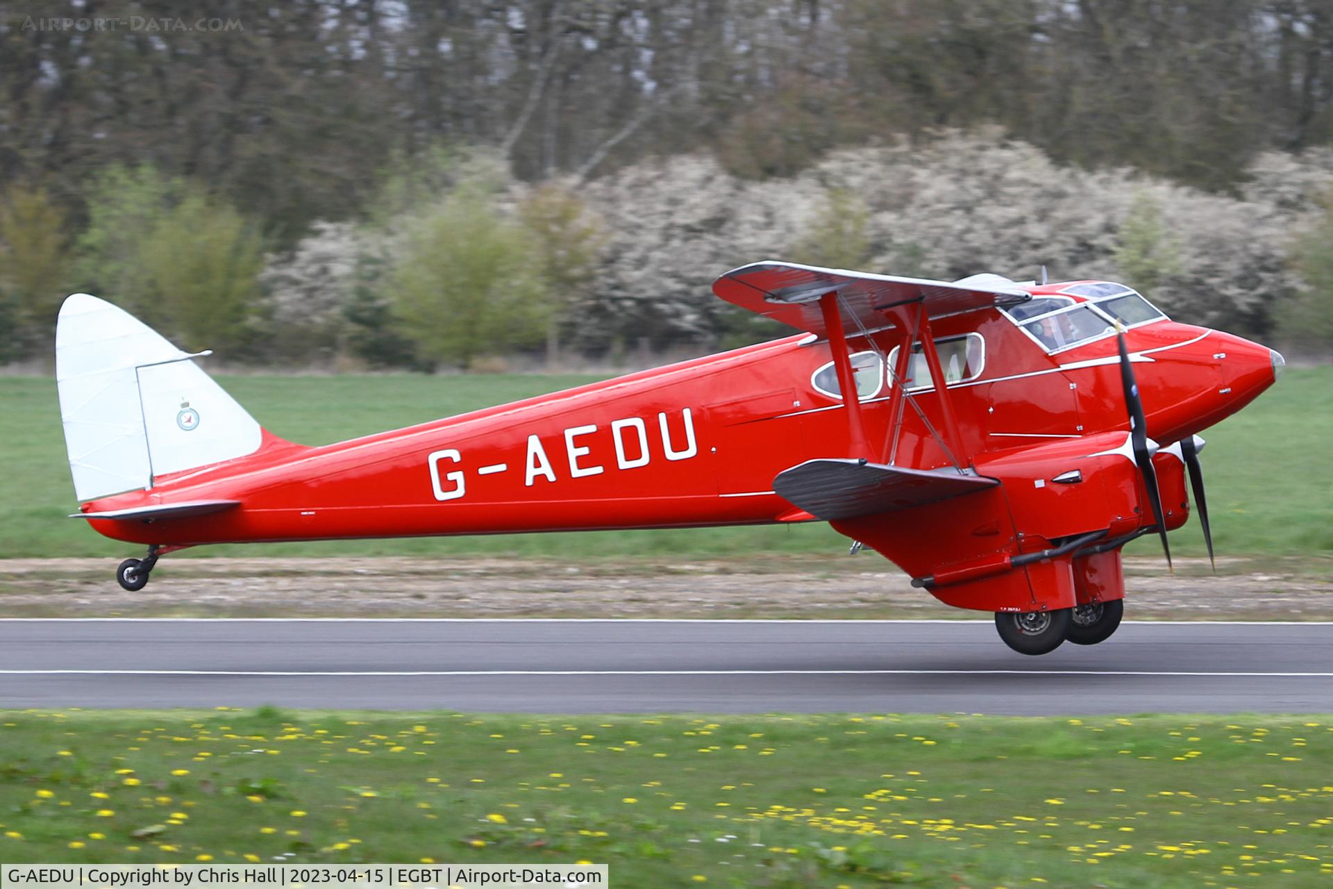 G-AEDU, 1937 De Havilland DH-90A Dragonfly C/N 7526, Turweston