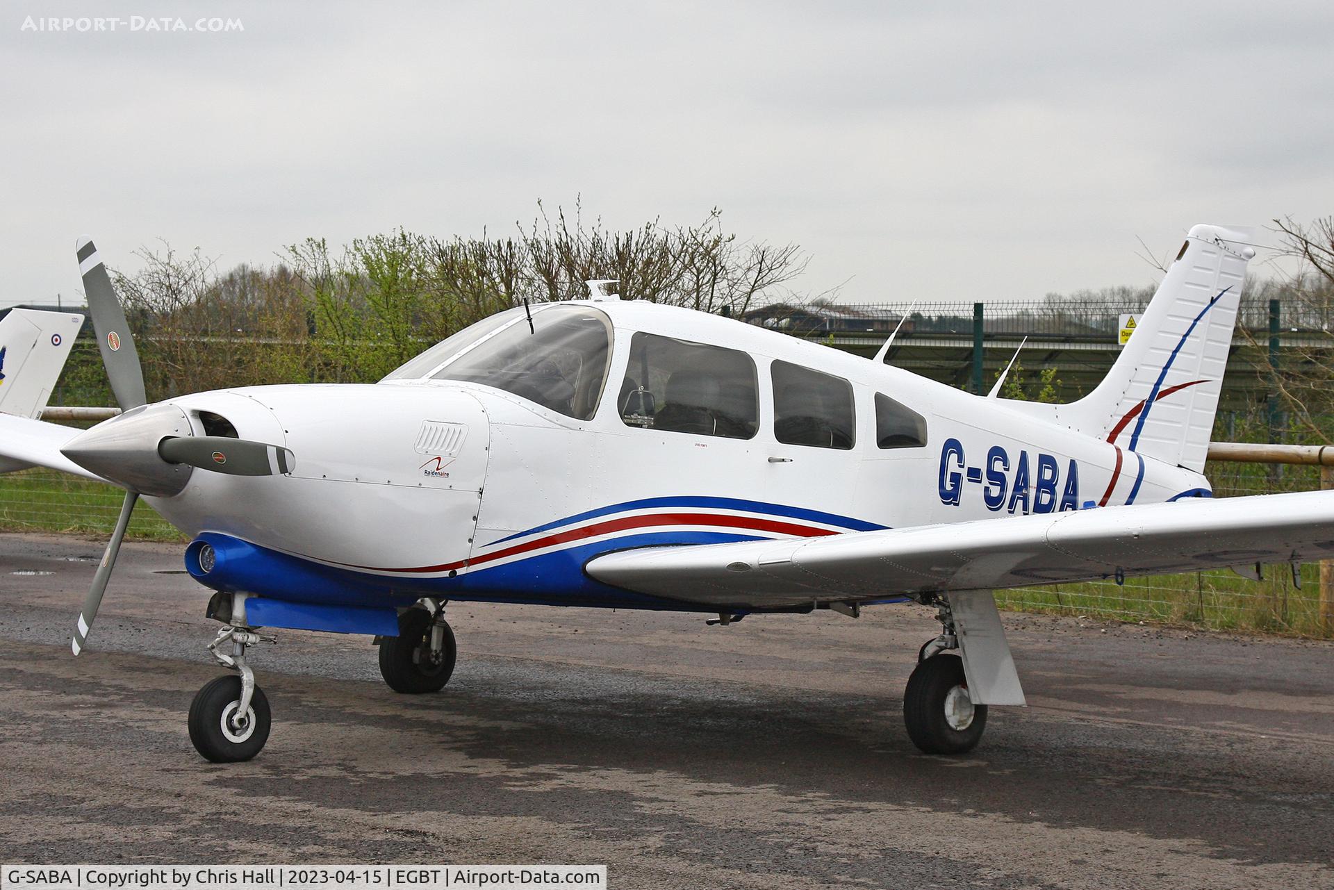 G-SABA, 1977 Piper PA-28R-201T Cherokee Arrow III C/N 28R-7703268, Turweston