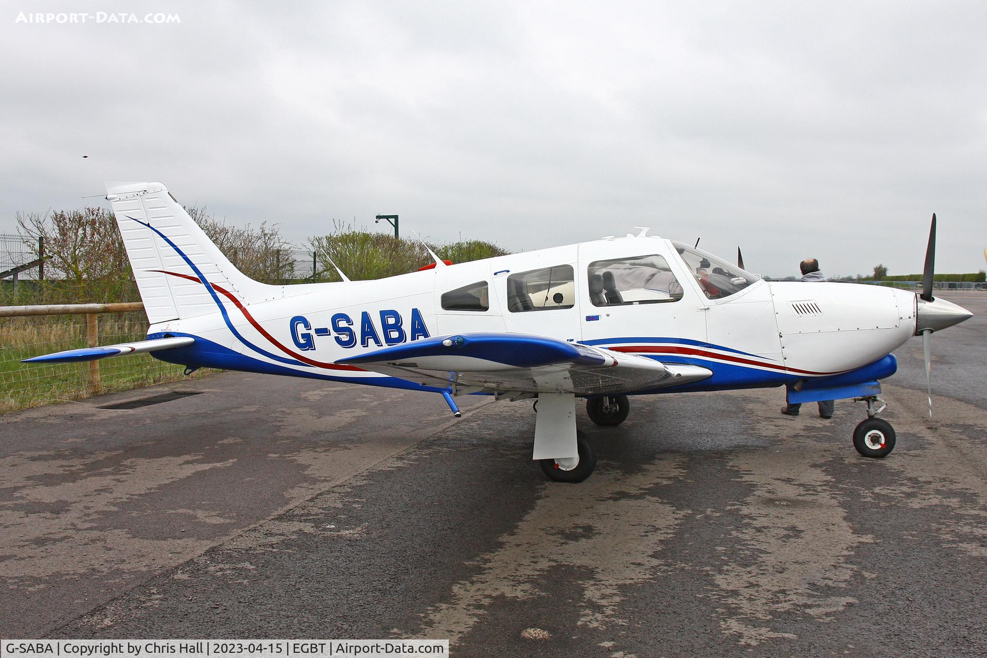 G-SABA, 1977 Piper PA-28R-201T Cherokee Arrow III C/N 28R-7703268, Turweston