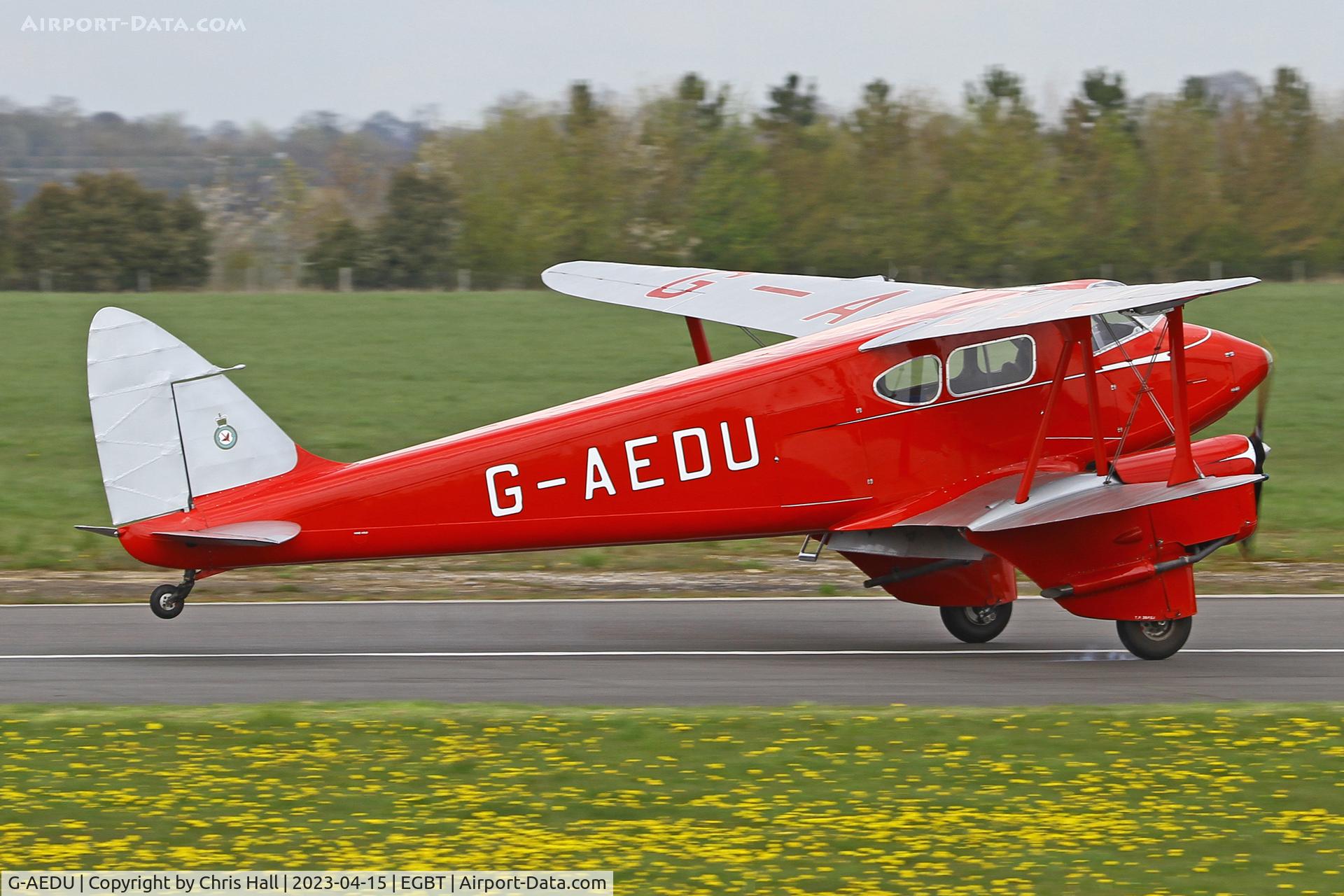 G-AEDU, 1937 De Havilland DH-90A Dragonfly C/N 7526, Turweston