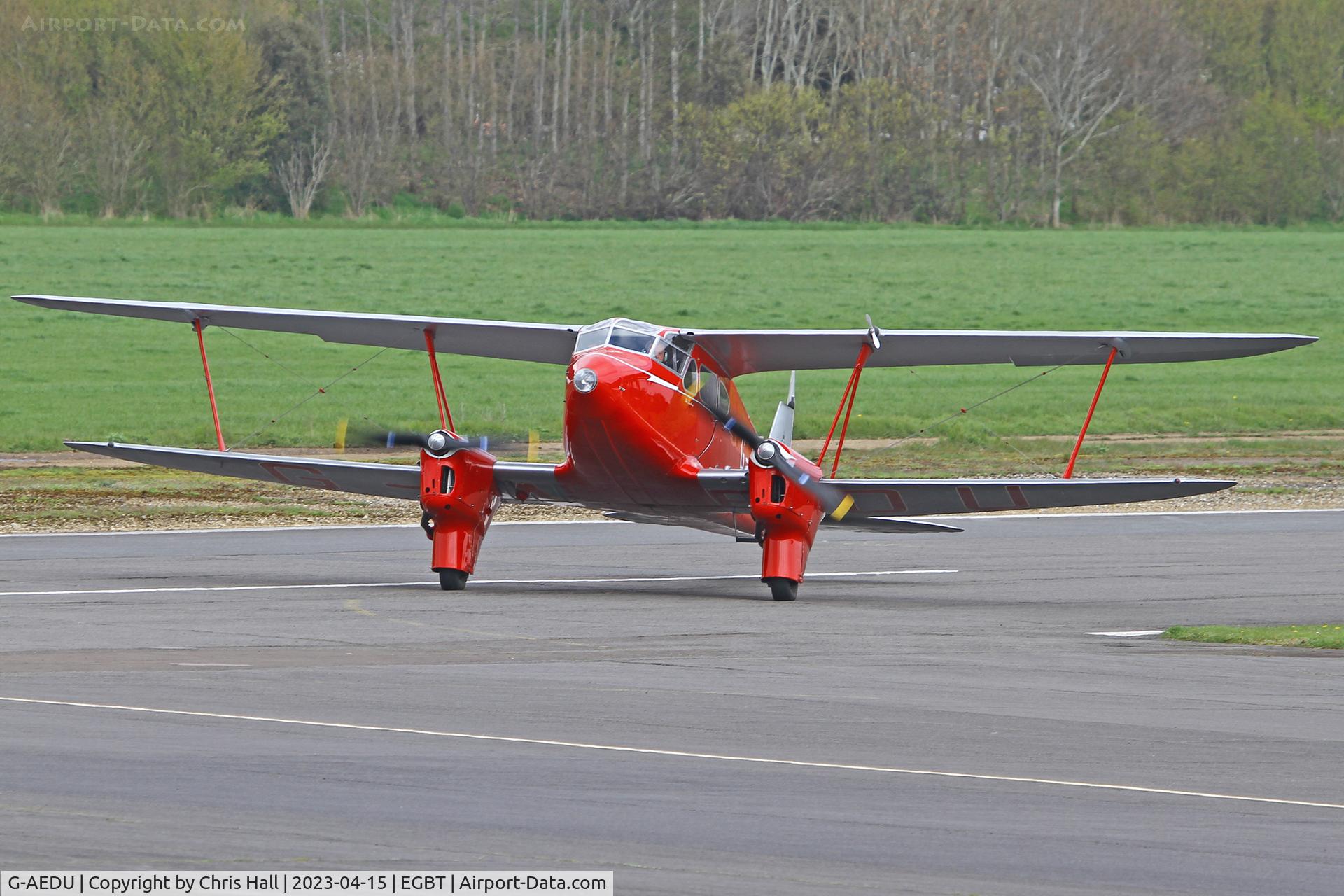 G-AEDU, 1937 De Havilland DH-90A Dragonfly C/N 7526, Turweston