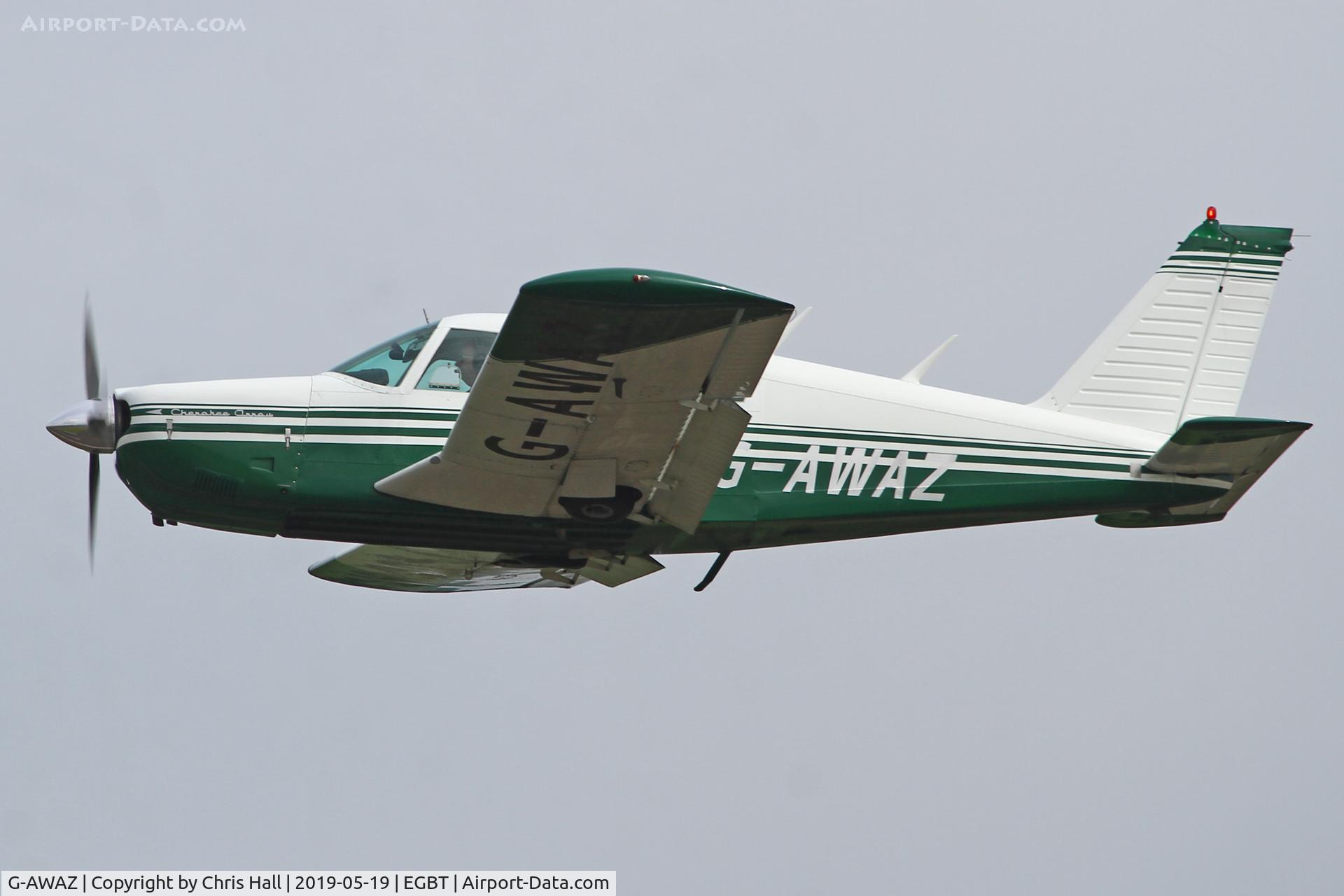 G-AWAZ, 1968 Piper PA-28R-180 Cherokee Arrow C/N 28R-30512, Turweston