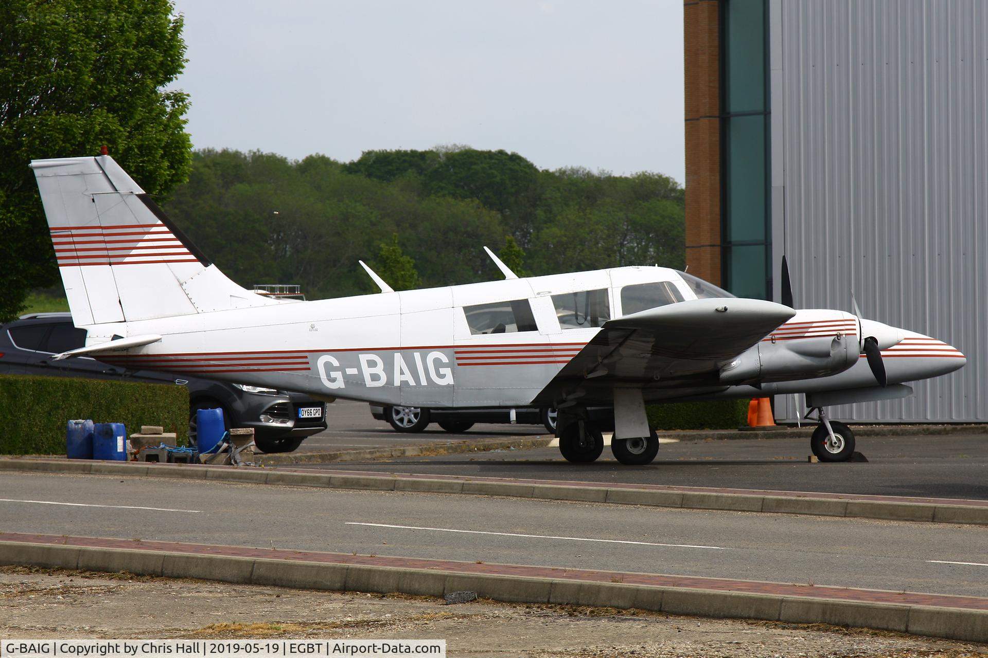 G-BAIG, 1972 Piper PA-34-200 Seneca C/N 34-7250243, Turweston