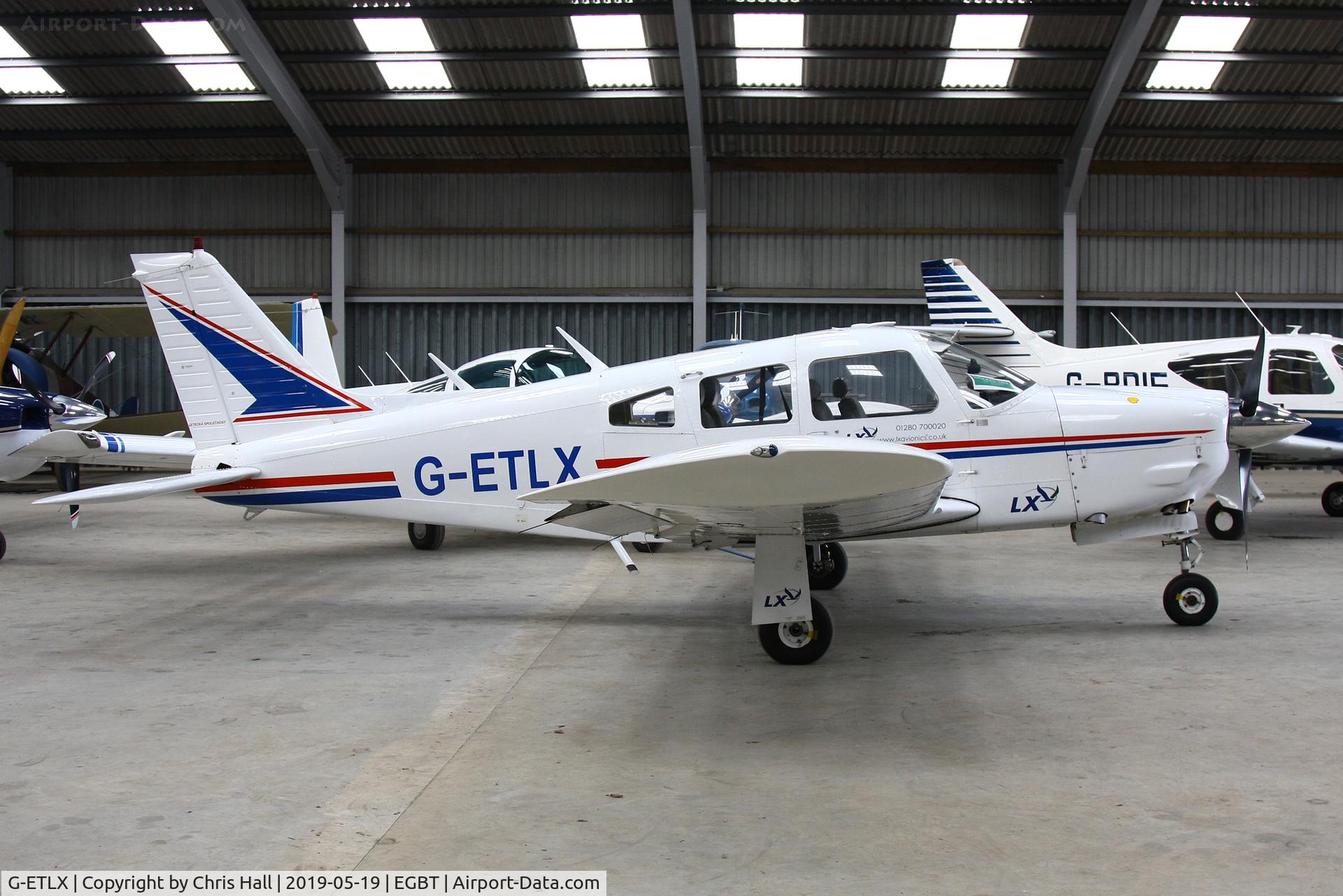 G-ETLX, 1976 Piper PA-28R-200 Cherokee Arrow II C/N 28R-7635119, Turweston
