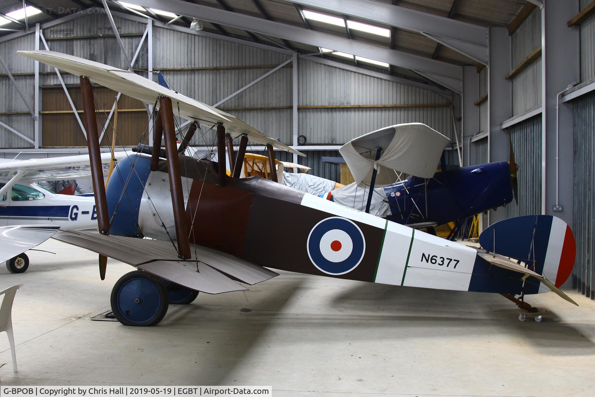 G-BPOB, 1974 Sopwith F.1 Camel Replica C/N TM-10, Turweston
