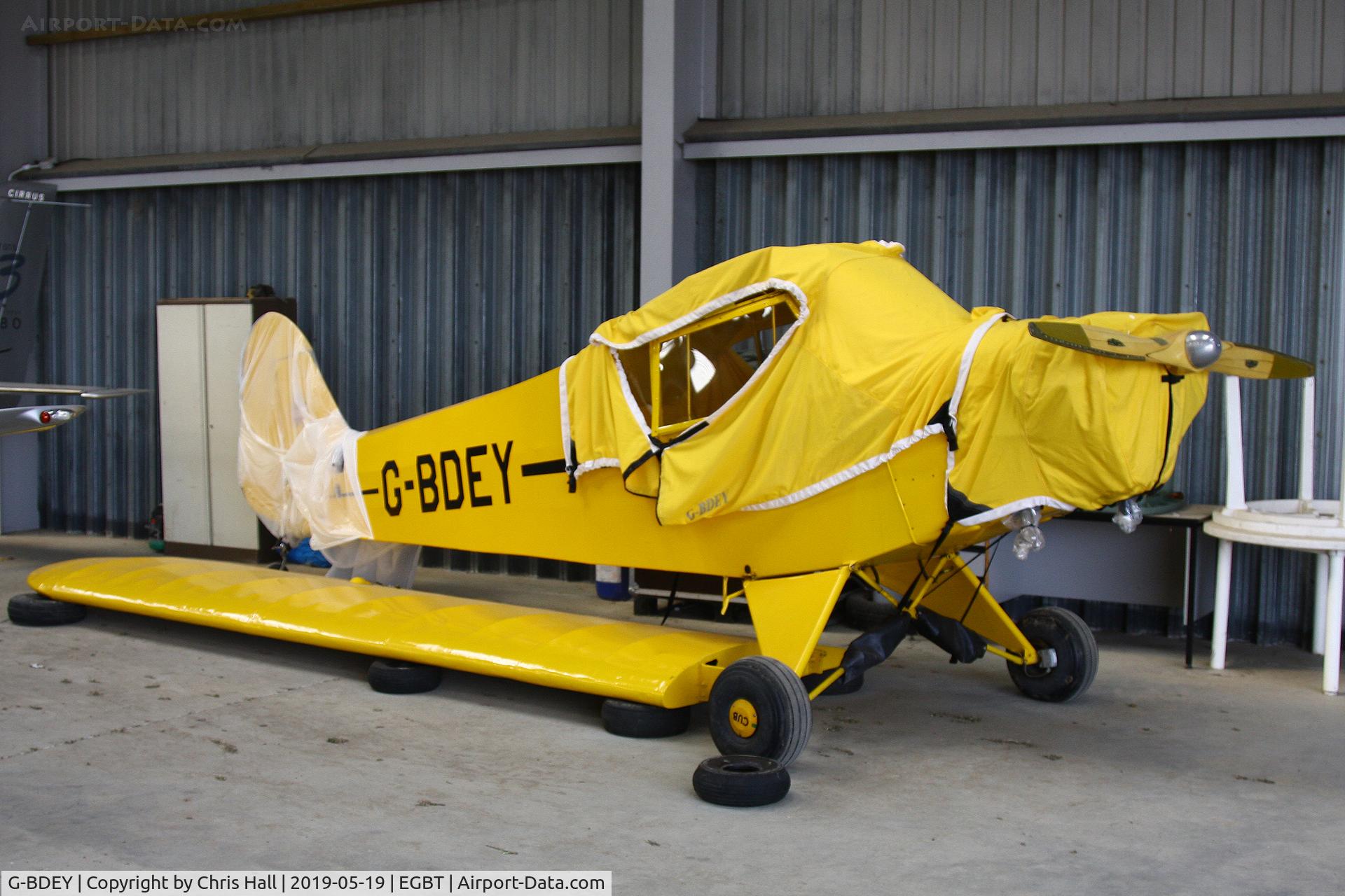 G-BDEY, 1943 Piper L-4H Grasshopper (J3C-65D) C/N 11529, Turweston