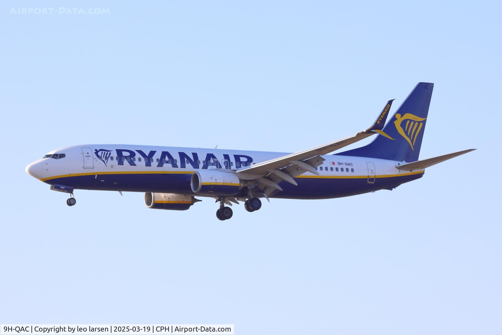 9H-QAC, 2017 Boeing 737-8AS C/N 44789, Copenhagen 19.3.2025