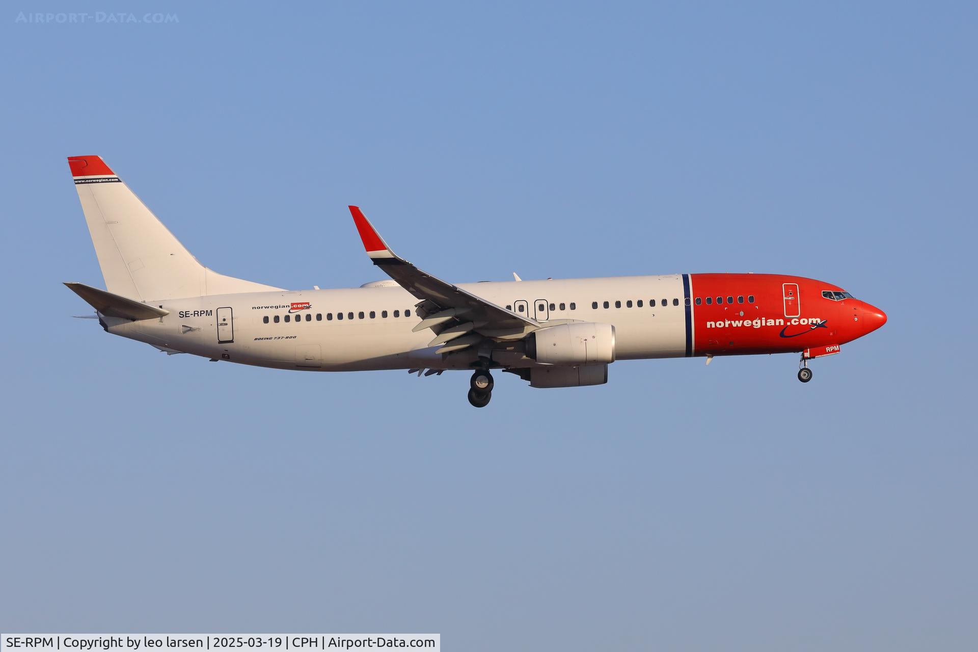 SE-RPM, 2016 Boeing 737-8JP C/N 42273, Copenhagen 19.3.2025