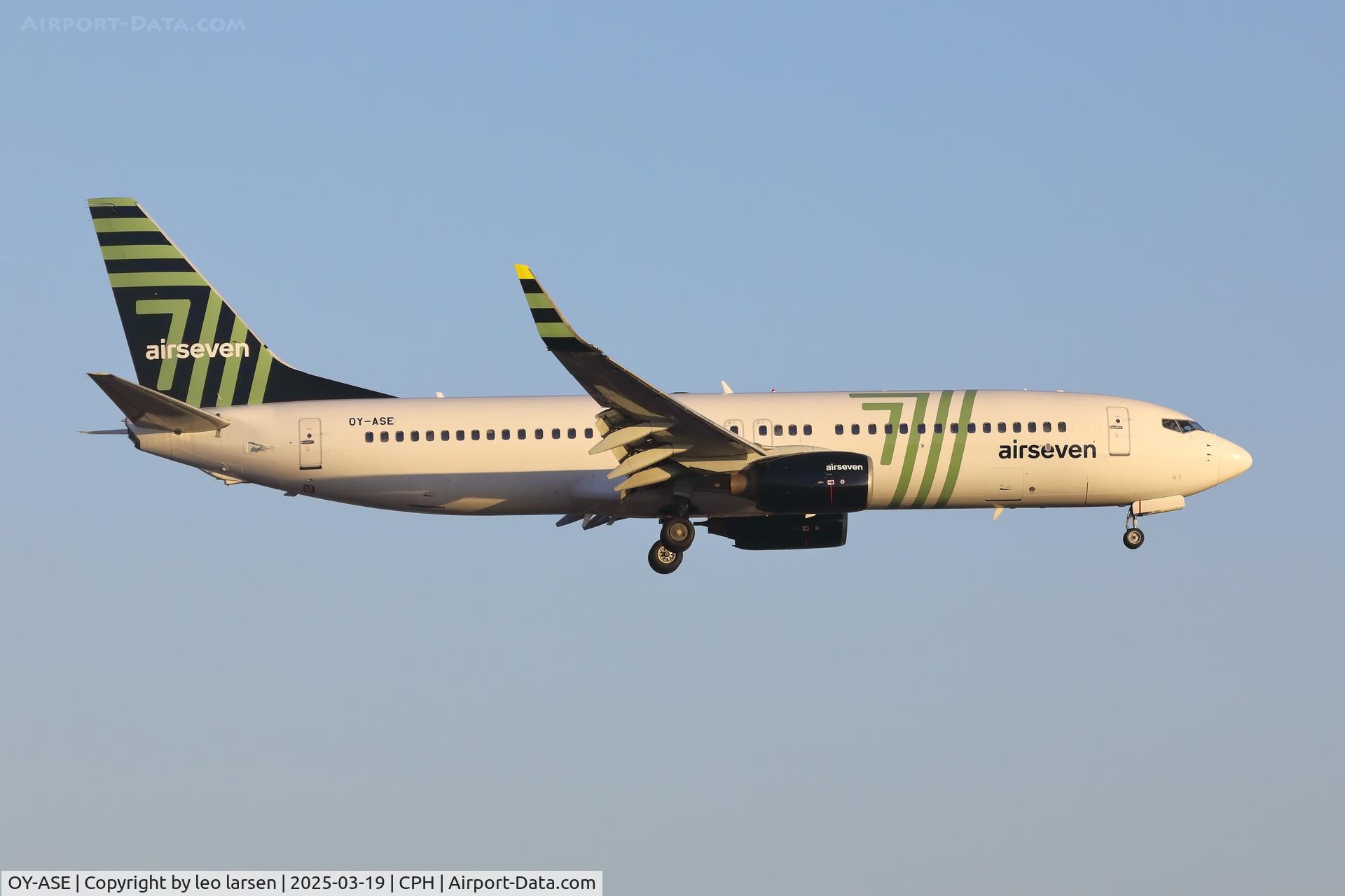 OY-ASE, 2007 Boeing B737-8FH C/N 35101, Copenhagen 19.3.2025
