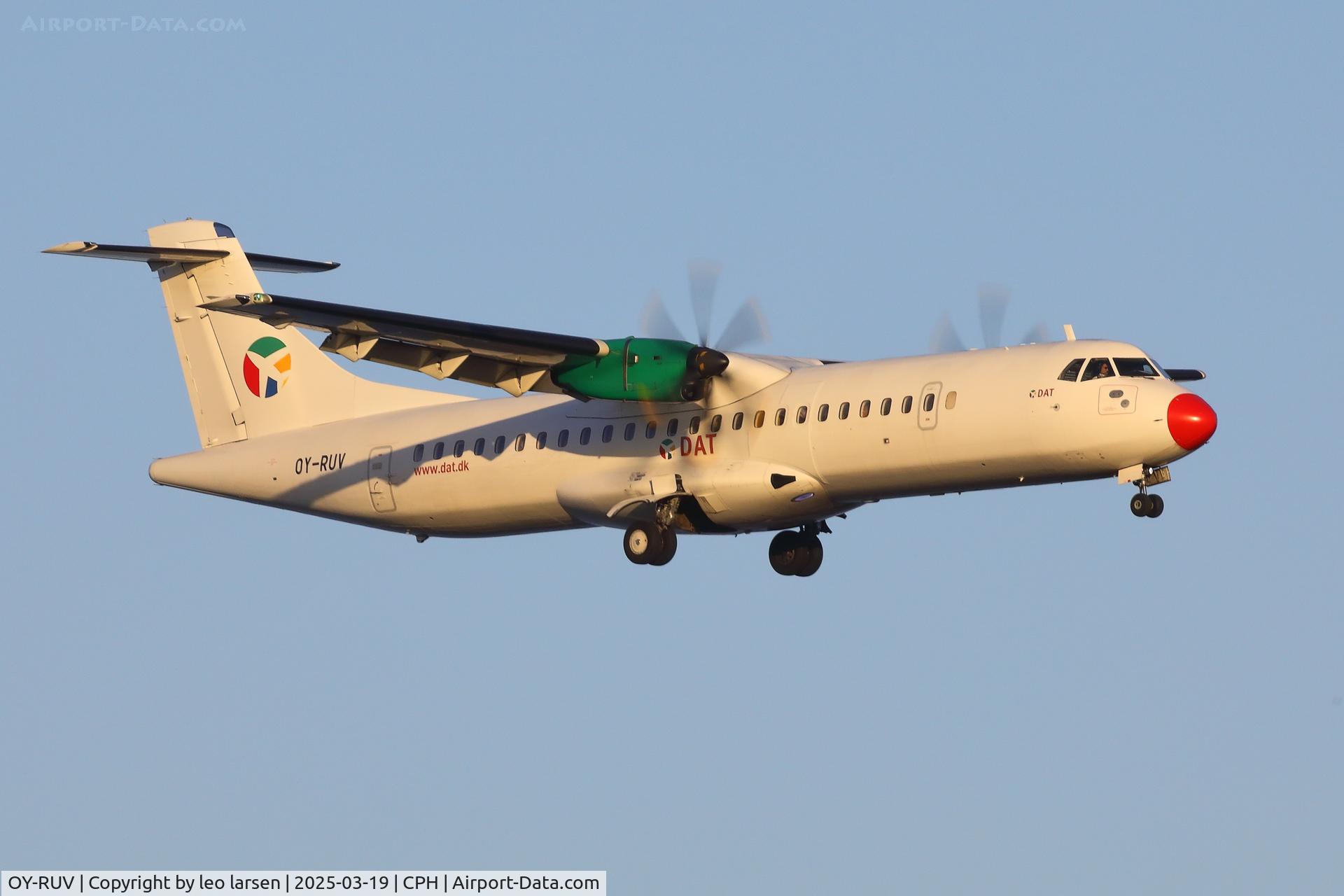 OY-RUV, 2018 ATR 72-600 C/N 1527, Copenhagen 19.3.2025