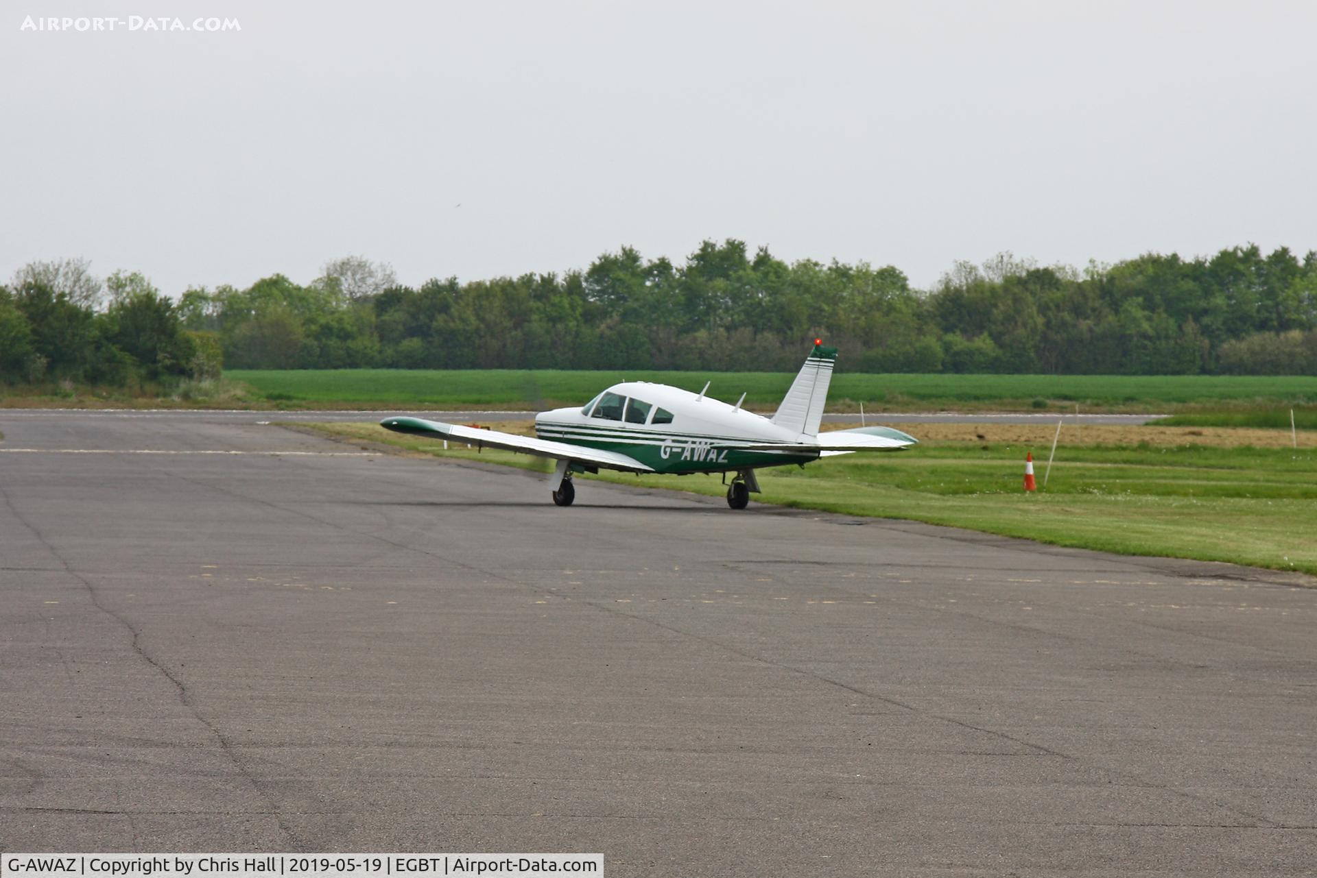 G-AWAZ, 1968 Piper PA-28R-180 Cherokee Arrow C/N 28R-30512, Turweston