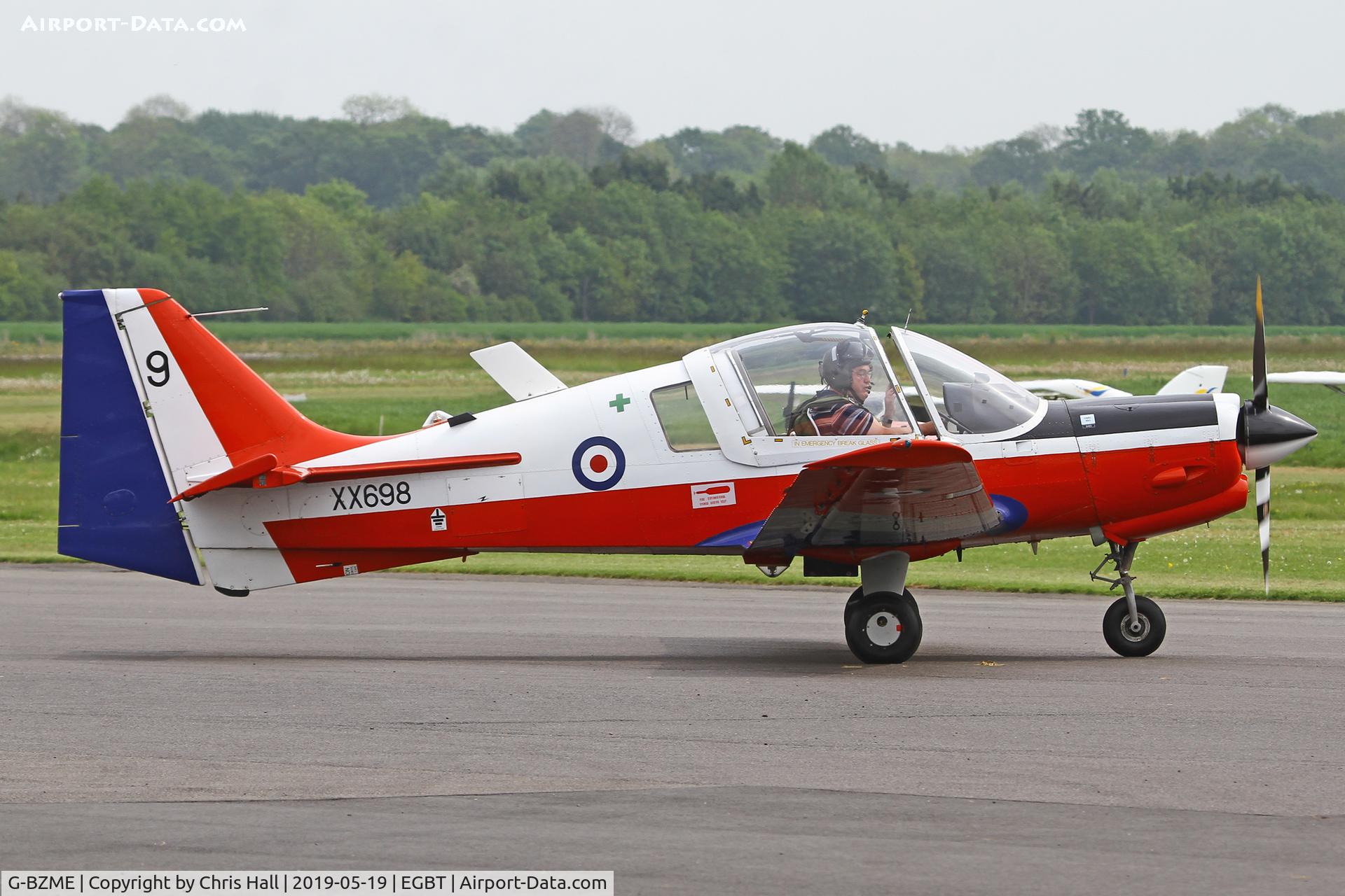 G-BZME, 1975 Scottish Aviation Bulldog T.1 C/N BH120/347, Turweston