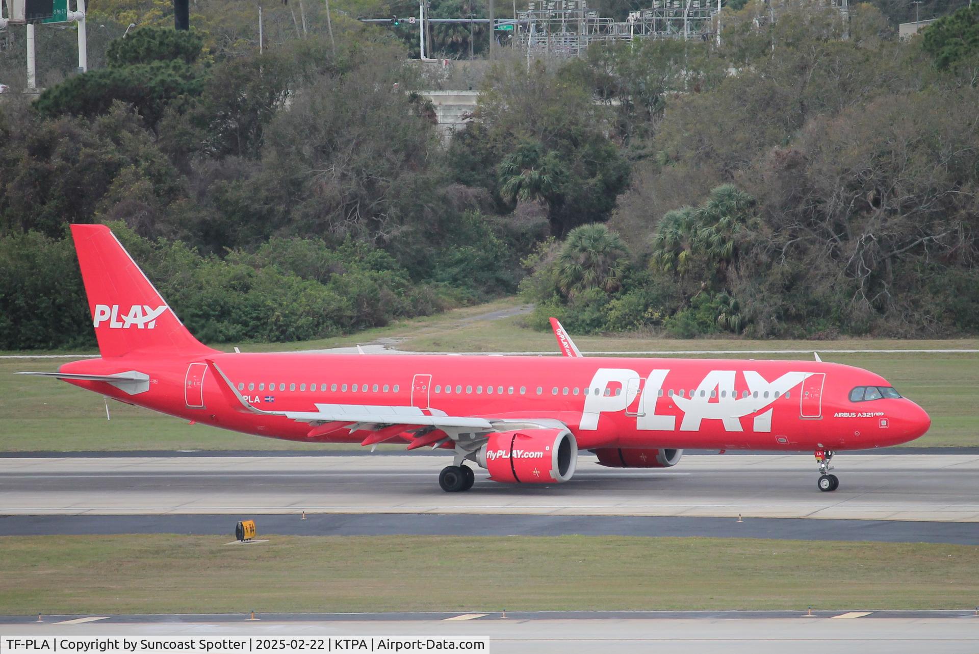 TF-PLA, 2018 Airbus A321-251N C/N 7939, GlobalX Flight 3372 operated by Play arrives at Tampa International Airport following flight from Frank Pais-Holguin Airport