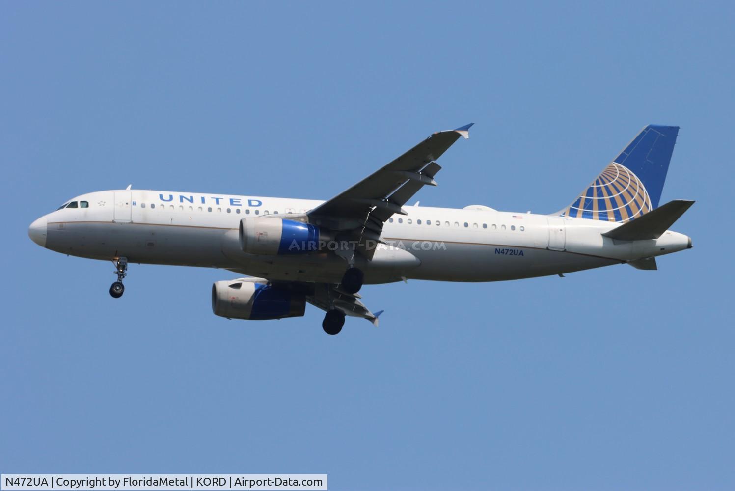 N472UA, 2001 Airbus A320-232 C/N 1435, UAL A320 oc zx cmh-ord