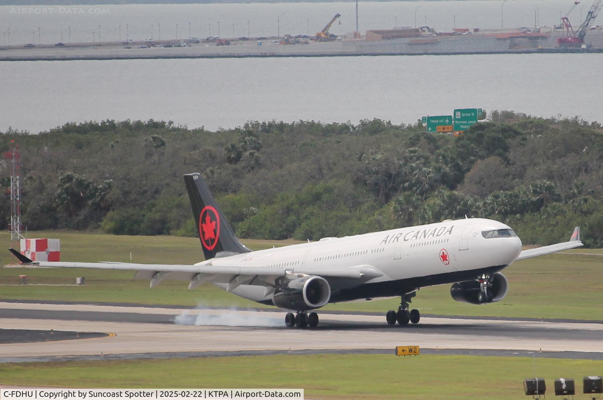 C-FDHU, 2010 Airbus A330-343 C/N 1105, Air Canada Flight 1240 arrives at Tampa International Airport following flight from Toronto-Pearson International Airport