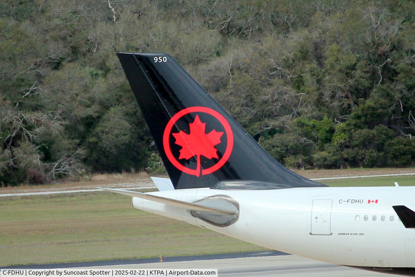 C-FDHU, 2010 Airbus A330-343 C/N 1105, Air Canada Flight 1240 arrives at Tampa International Airport following flight from Toronto-Pearson International Airport