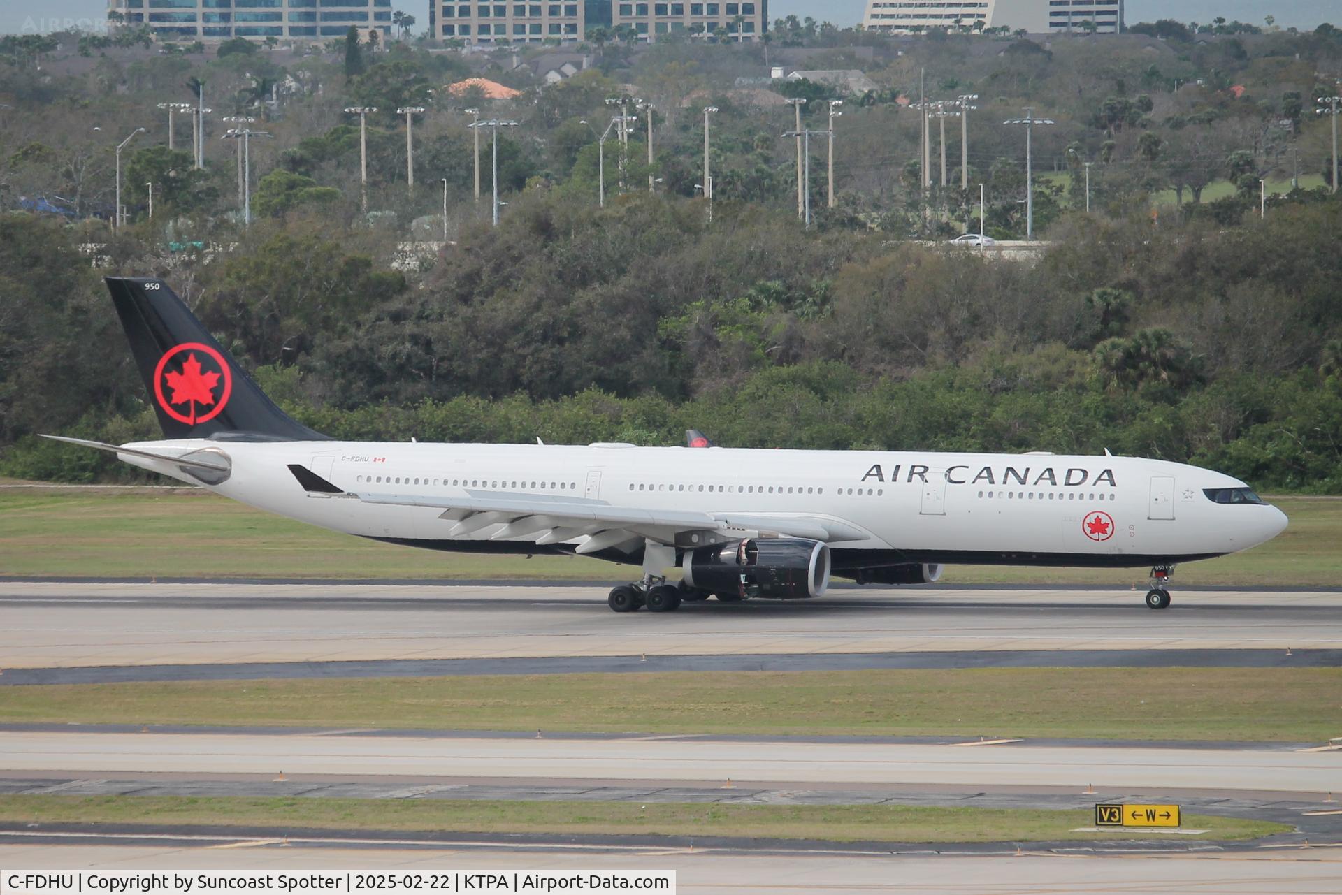 C-FDHU, 2010 Airbus A330-343 C/N 1105, Air Canada Flight 1240 arrives at Tampa International Airport following flight from Toronto-Pearson International Airport