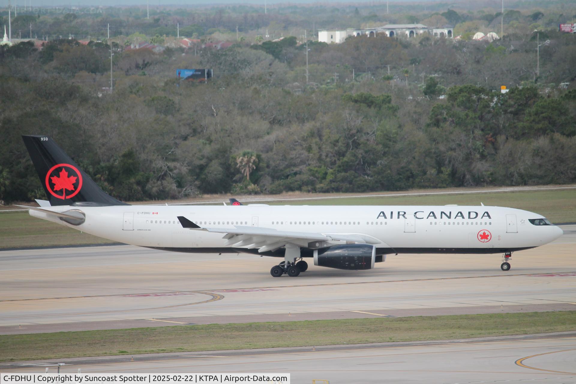 C-FDHU, 2010 Airbus A330-343 C/N 1105, Air Canada Flight 1240 arrives at Tampa International Airport following flight from Toronto-Pearson International Airport