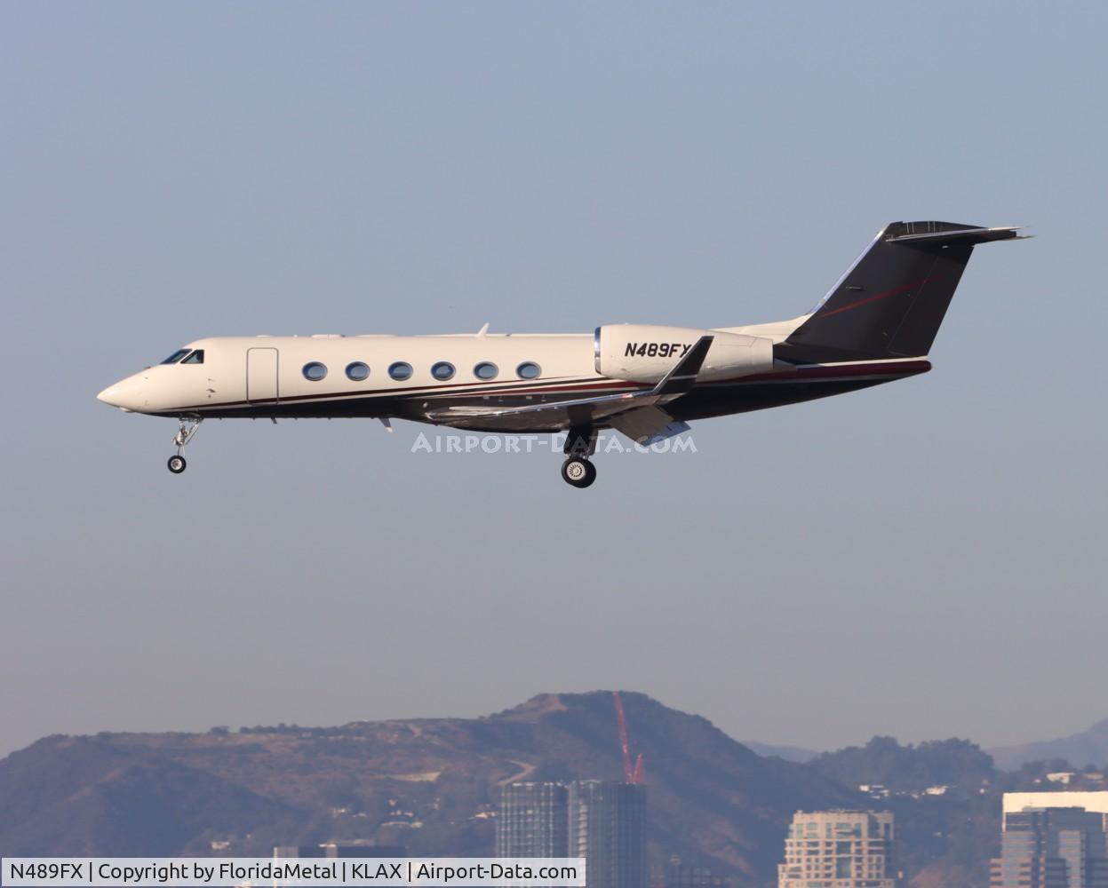 N489FX, 2017 Gulfstream Aerospace GIV-X (G450) C/N 4360, G450 zx vny-lax