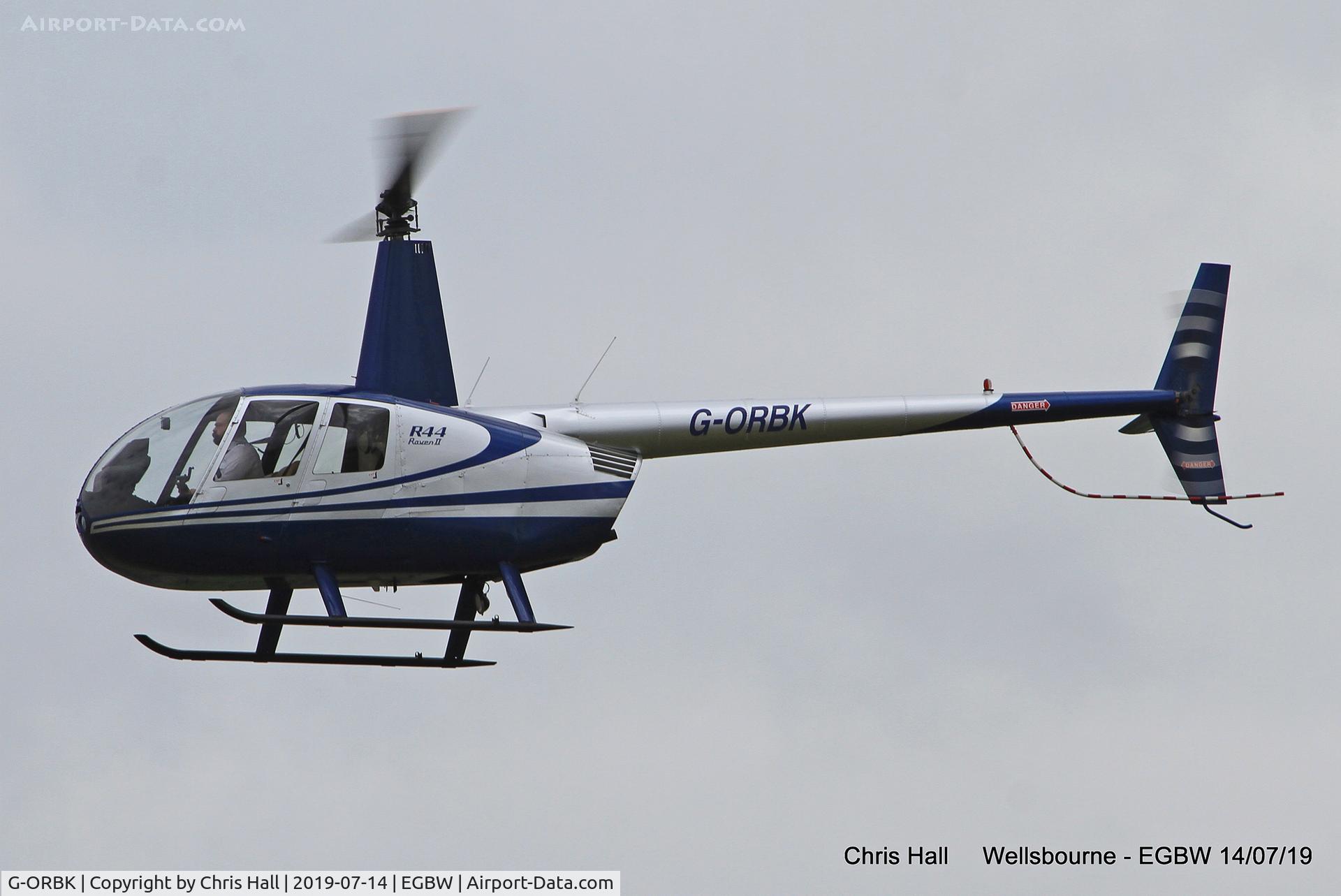 G-ORBK, 2003 Robinson R44 Raven II C/N 10213, Wellsbourne Mountford