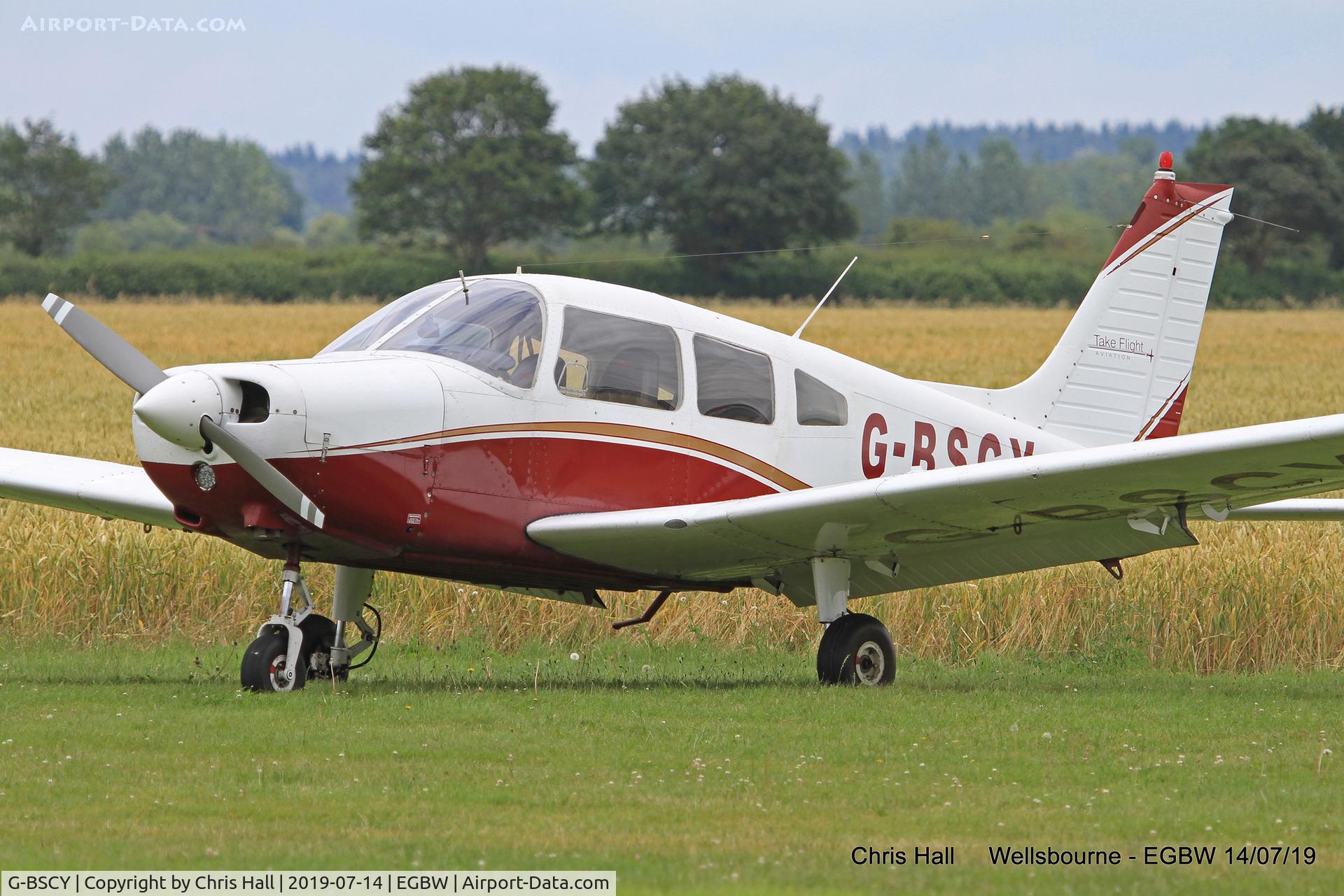 G-BSCY, 1975 Piper PA-28-151 Cherokee Warrior C/N 28-7515046, Wellsbourne Mountford