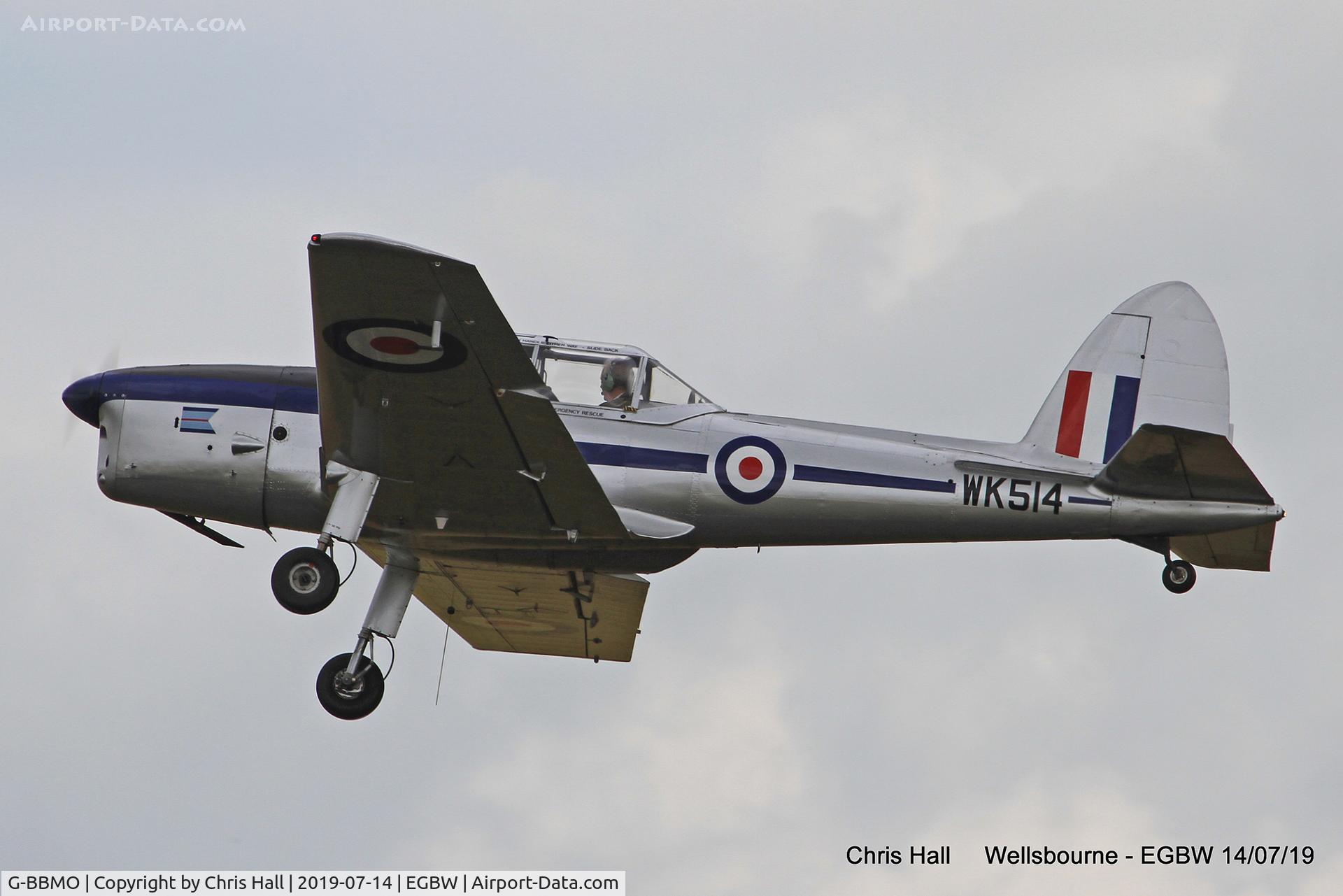 G-BBMO, 1952 De Havilland DHC-1 Chipmunk T.10 C/N C1/0550, Wellsbourne Mountford