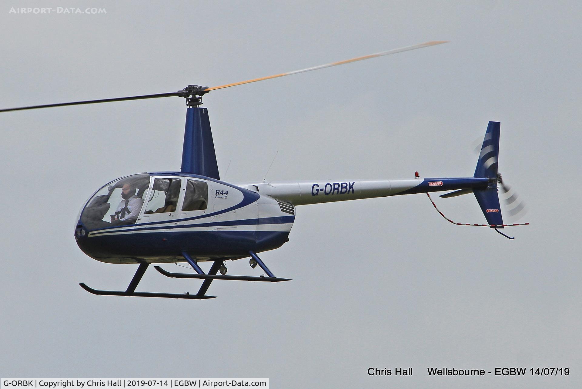 G-ORBK, 2003 Robinson R44 Raven II C/N 10213, Wellsbourne Mountford