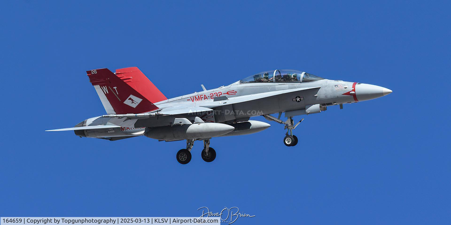 164659, McDonald Douglas F/A-18D Hornet C/N 1086/D088, DEVIL44 landing after Red Flag 25-2 Sortie