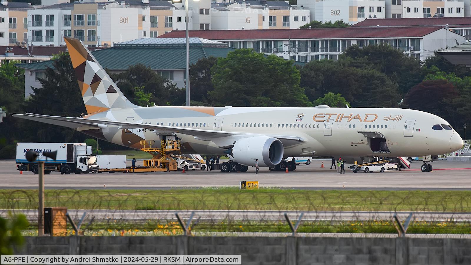 A6-PFE, 2017 Boeing 787-9 Dreamliner C/N 37146, UAE President state visit.
