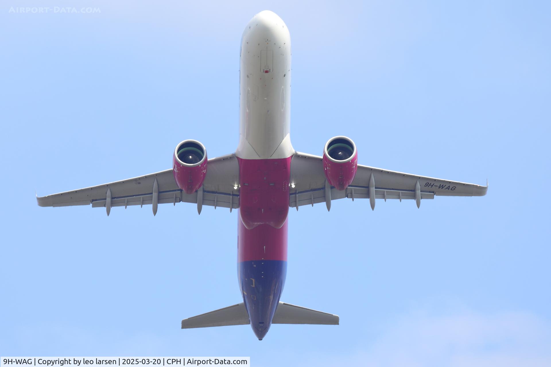 9H-WAG, 2021 Airbus A321-271NX C/N 10526, Copenhagen 20.3.2025