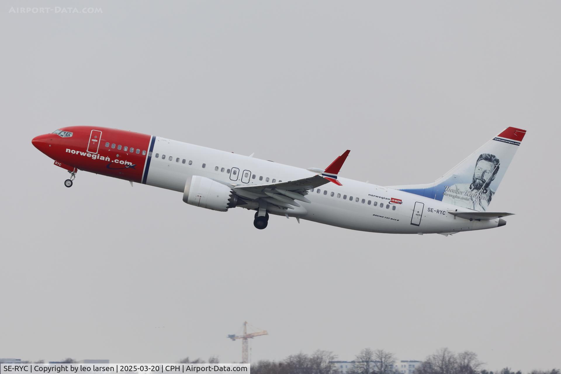 SE-RYC, 2018 Boeing 737-8 MAX C/N 63971, Copenhagen 20.3.2025