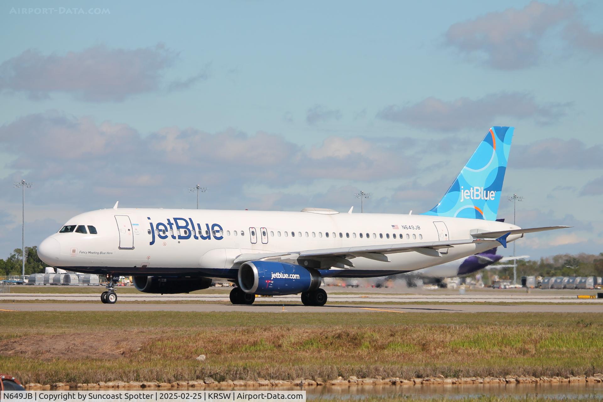 N649JB, 2006 Airbus A320-232 C/N 2977, JetBlue Flight 2904 taxis at Southwest Florida International Airport prior to flight to Bradley International Airport