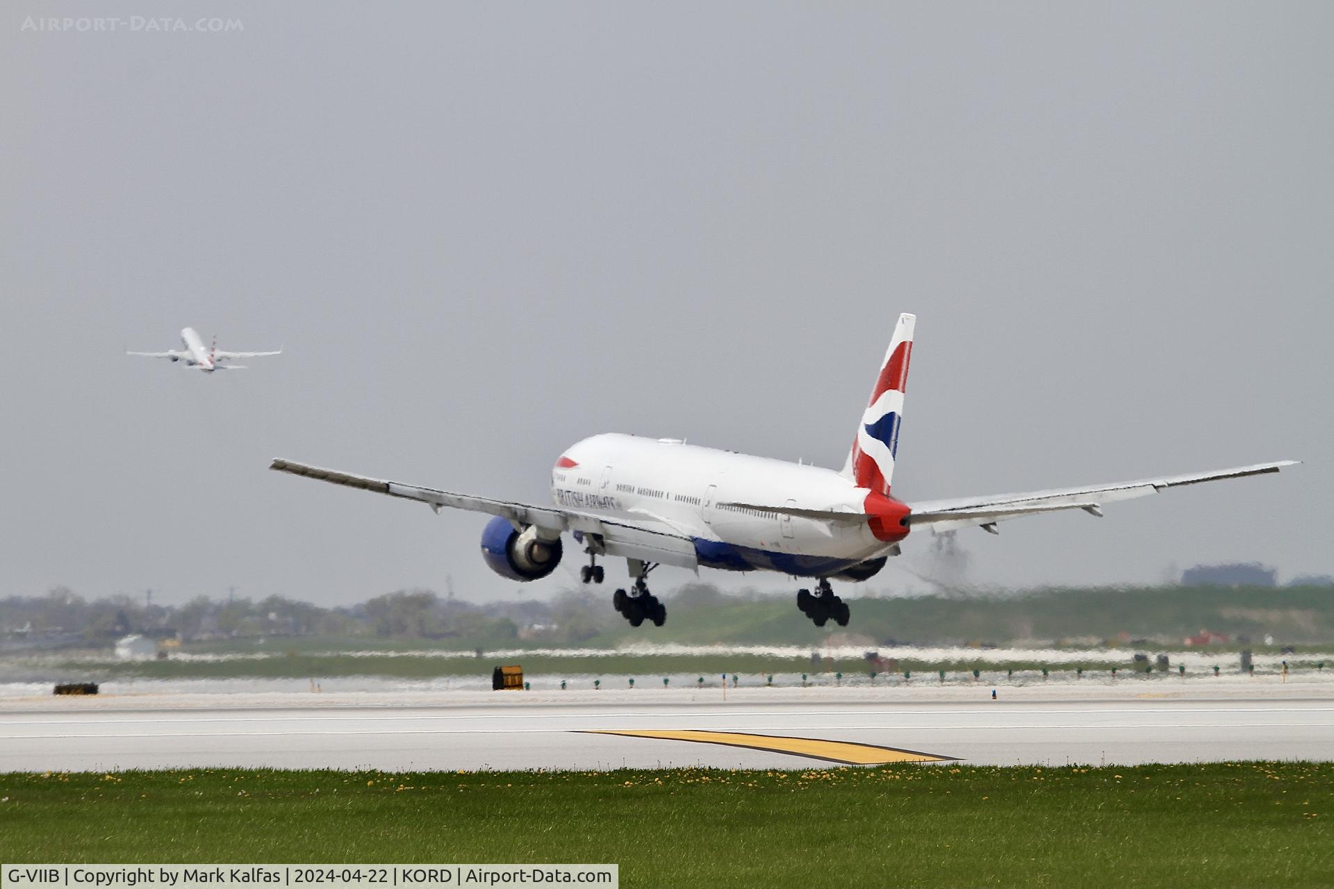 G-VIIB, 1997 Boeing 777-236 C/N 27484, B772 British Airways Boeing 777-236 G-VIIB arriving on 28C KORD