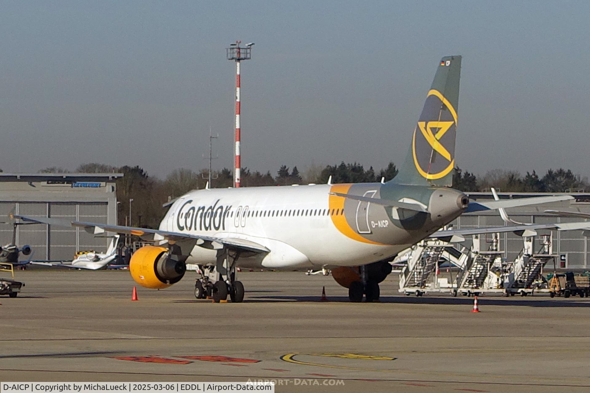 D-AICP, 2003 Airbus A320-214 C/N 2142, At Düsseldorf