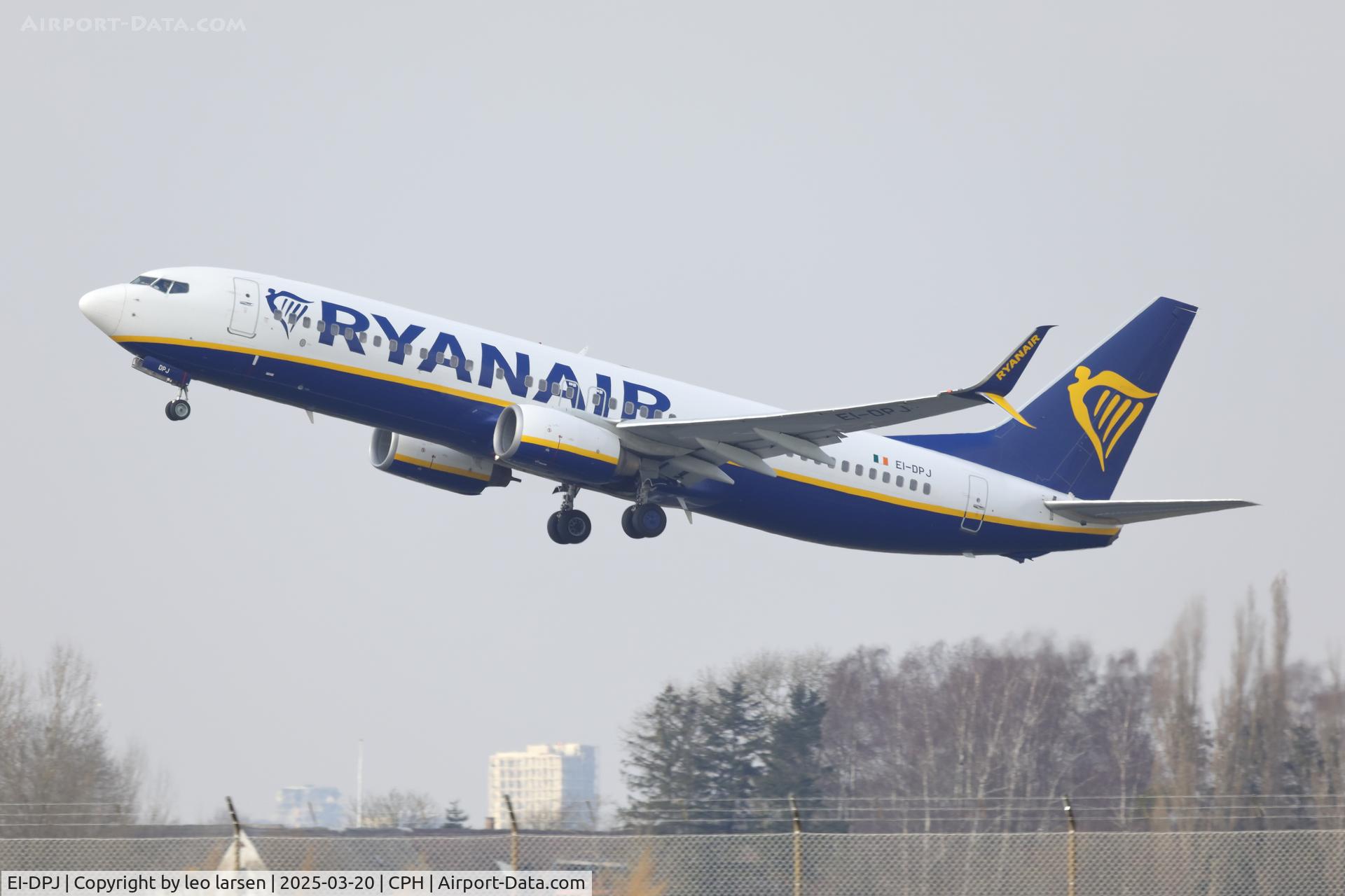 EI-DPJ, 2007 Boeing 737-8AS C/N 33609, Copenhagen 20.3.2025