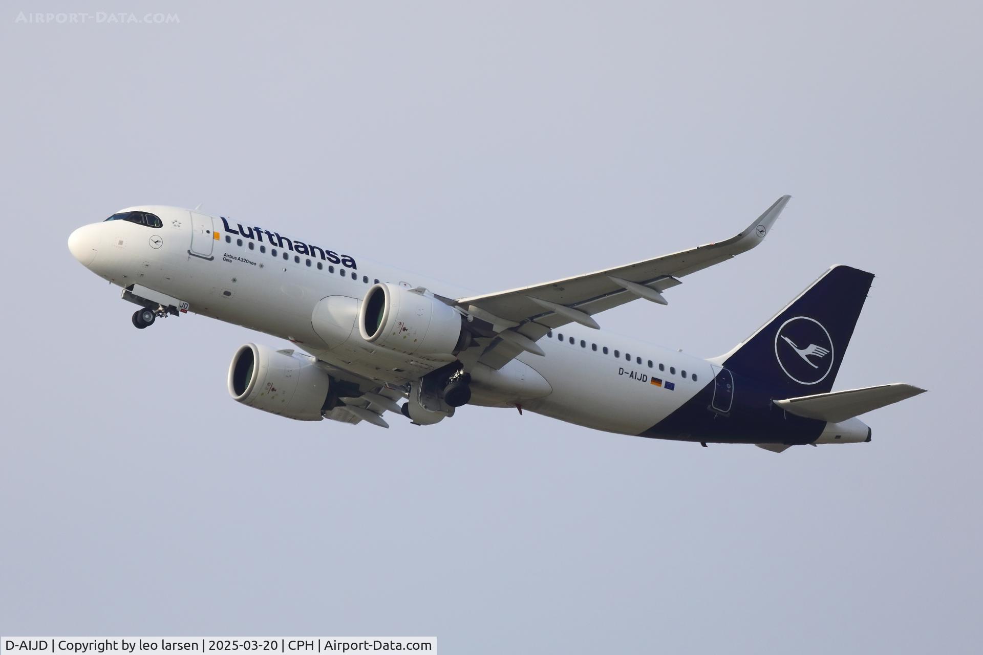 D-AIJD, 2020 Airbus A320-271N C/N 10281, Copenhagen 20.3.2025