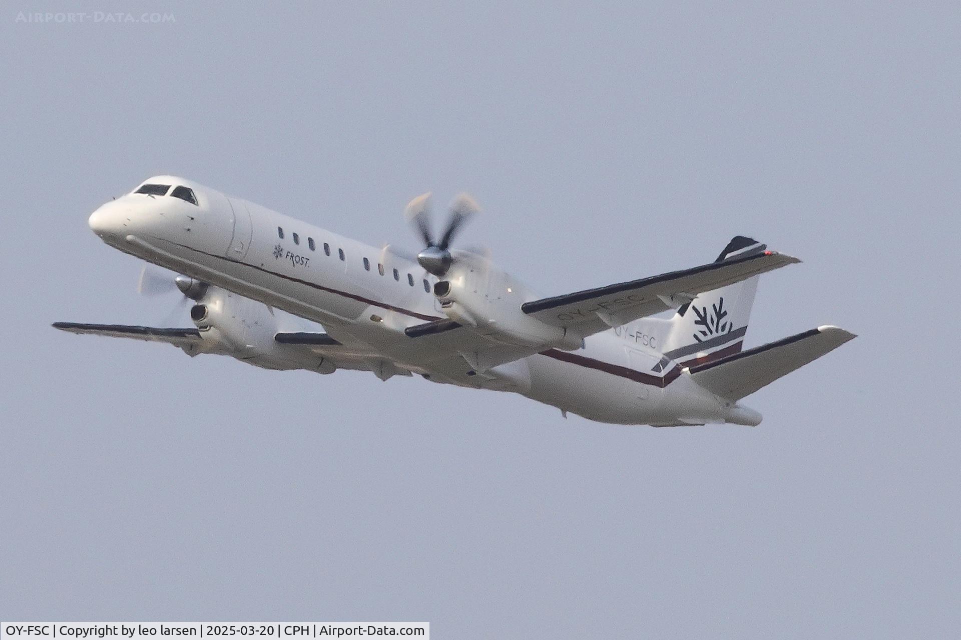 OY-FSC, 1996 Saab 2000 C/N 2000-039, Copenhagen 20.3.2025