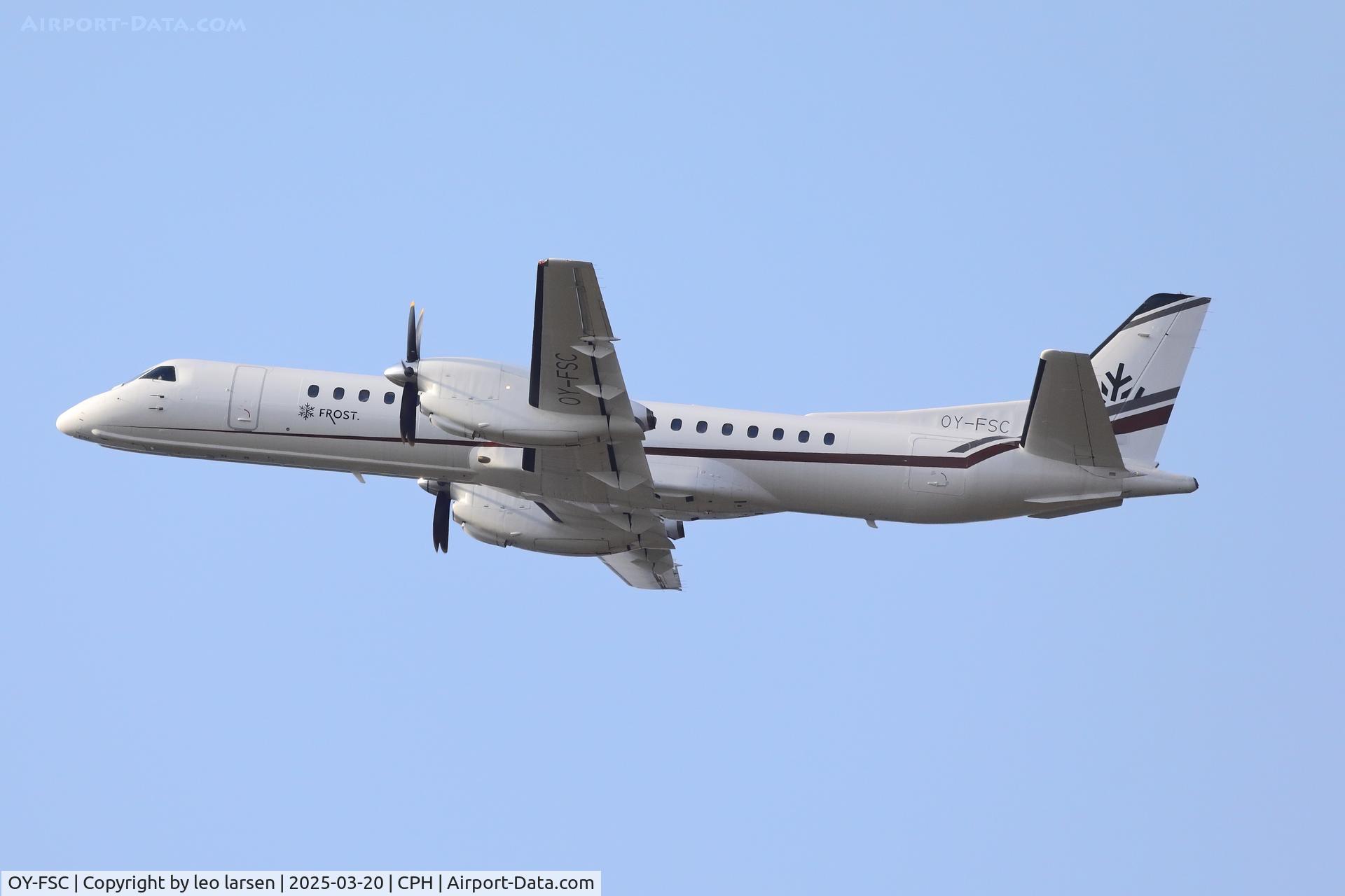 OY-FSC, 1996 Saab 2000 C/N 2000-039, Copenhagen 20.3.2025