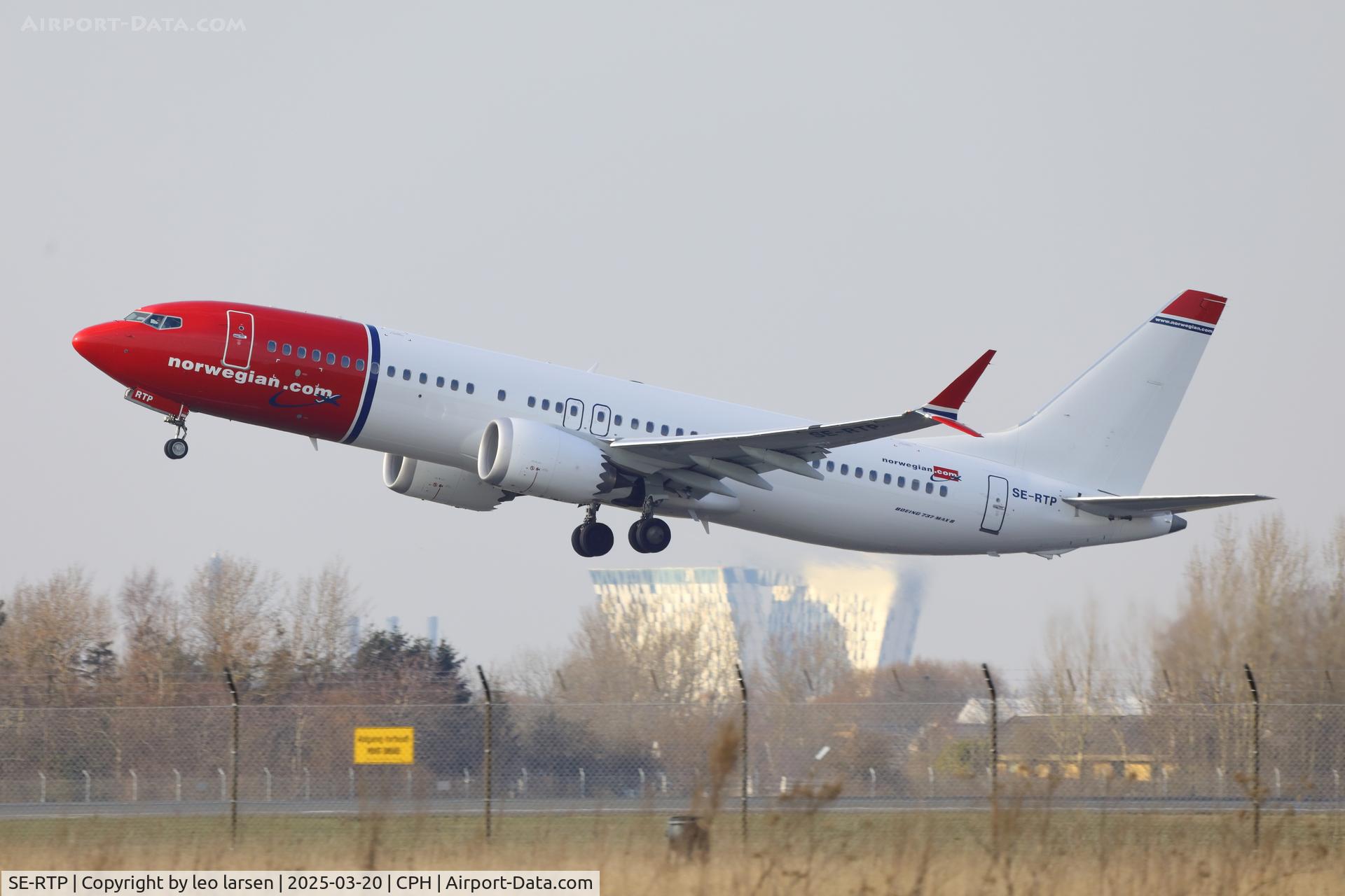 SE-RTP, 2019 Boeing B-737-8 Max C/N 63976, Cpoenhagen 20.3.2025