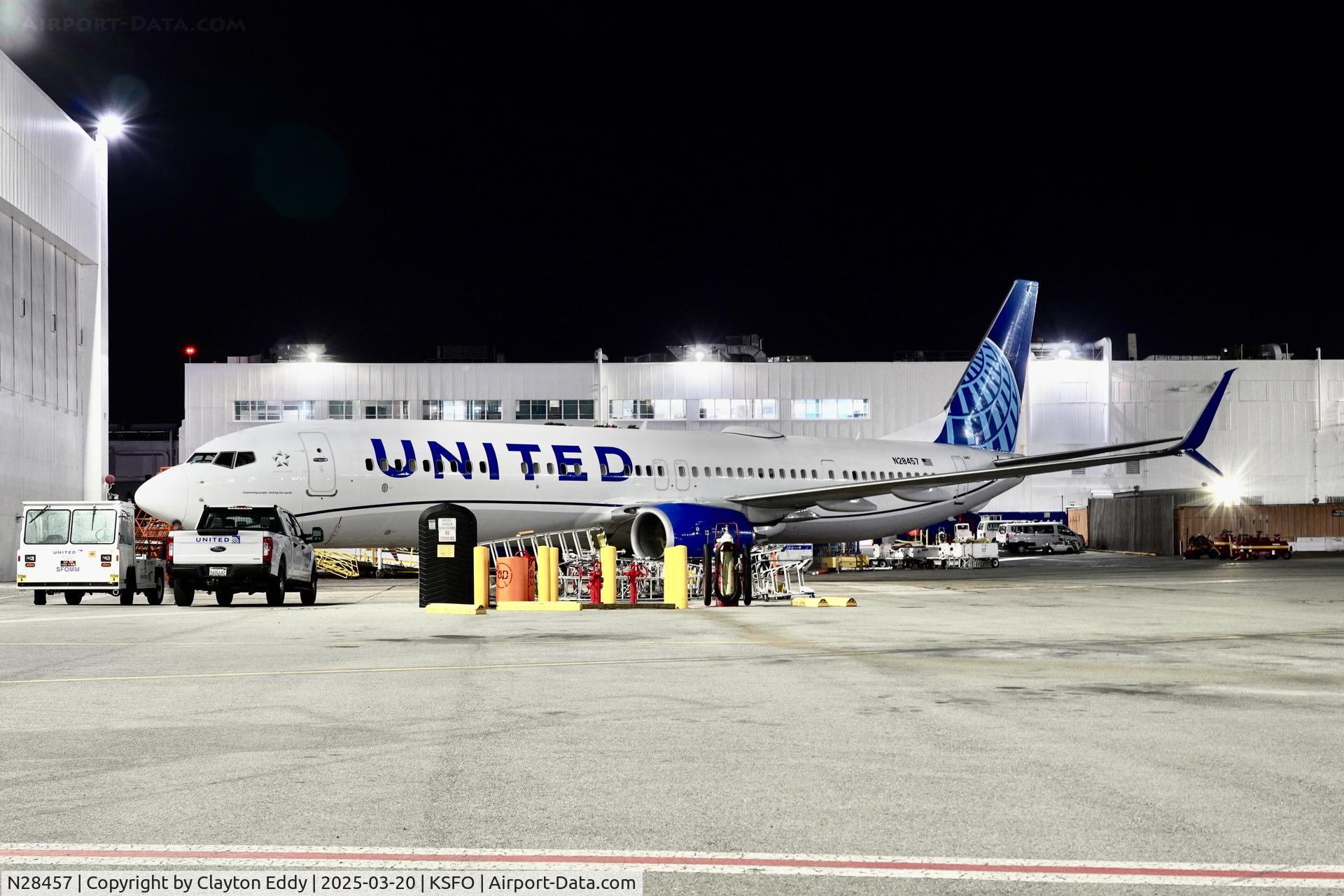 N28457, 2012 Boeing 737-924/ER C/N 41744, SFO 2025