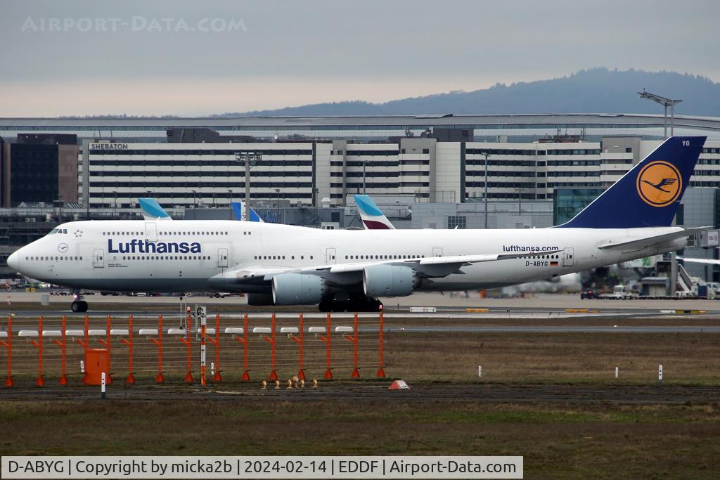 D-ABYG, 2013 Boeing 747-830 C/N 37831, Taxiing