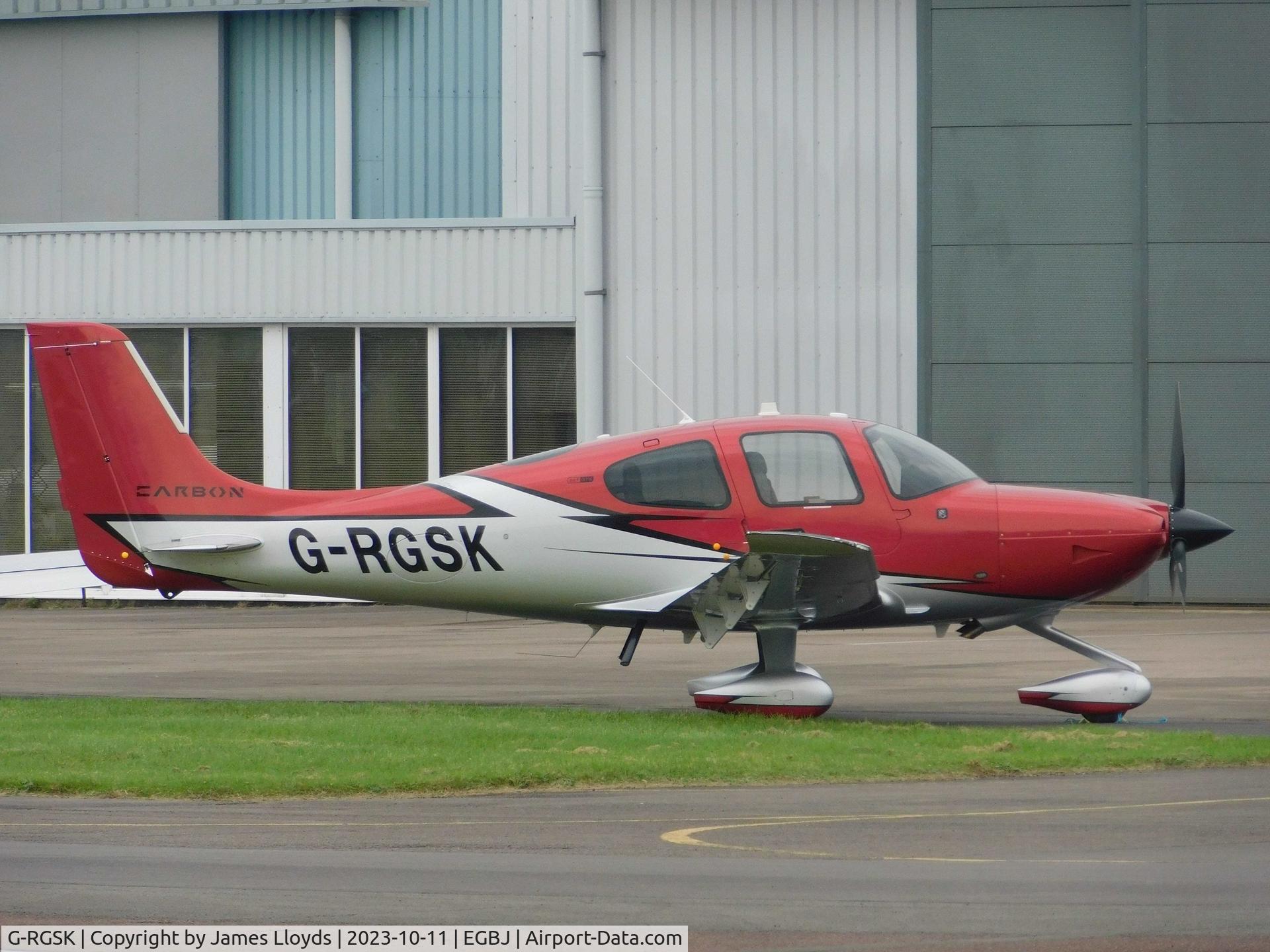 G-RGSK, 2023 Cirrus Cirrus SR22T C/N 9368, Parked up at Gloucestershire Airport