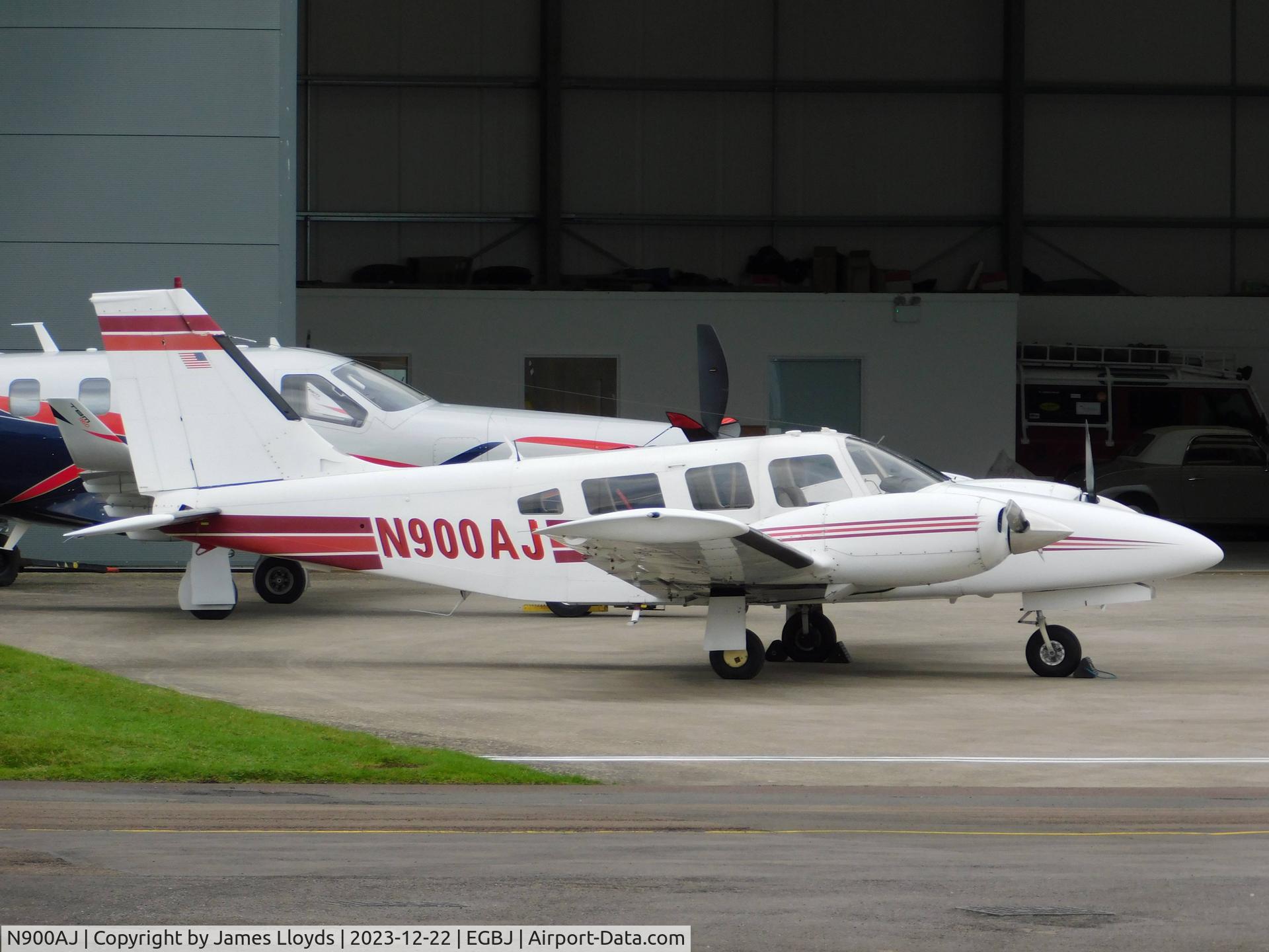 N900AJ, 1978 Piper PA-34-200T C/N 34-7870272, Parked up at her base Gloucestershire Airport.