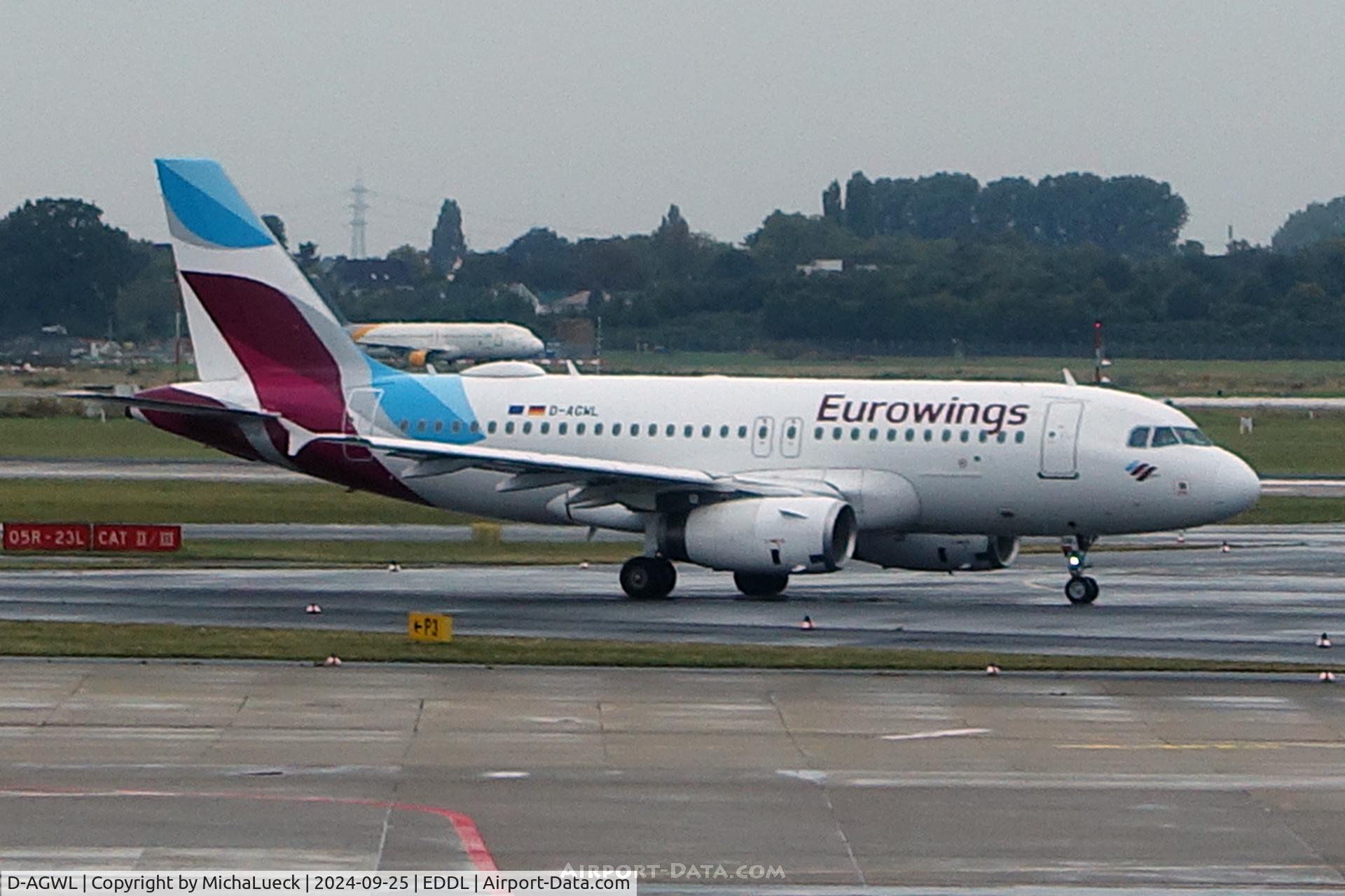D-AGWL, 2008 Airbus A319-132 C/N 3534, At Düsseldorf