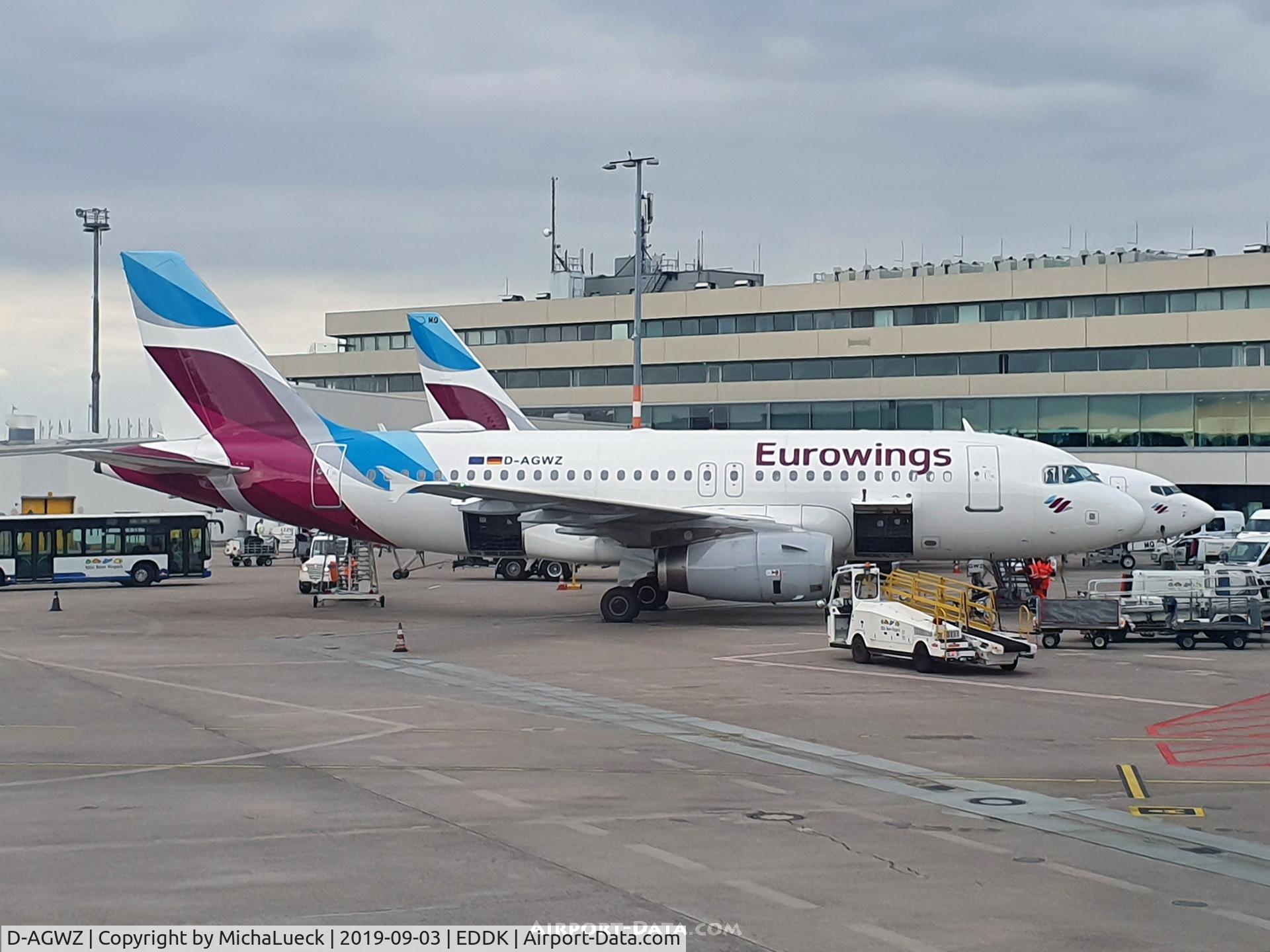 D-AGWZ, 2013 Airbus A319-132 C/N 5978, At Cologne/Bonn