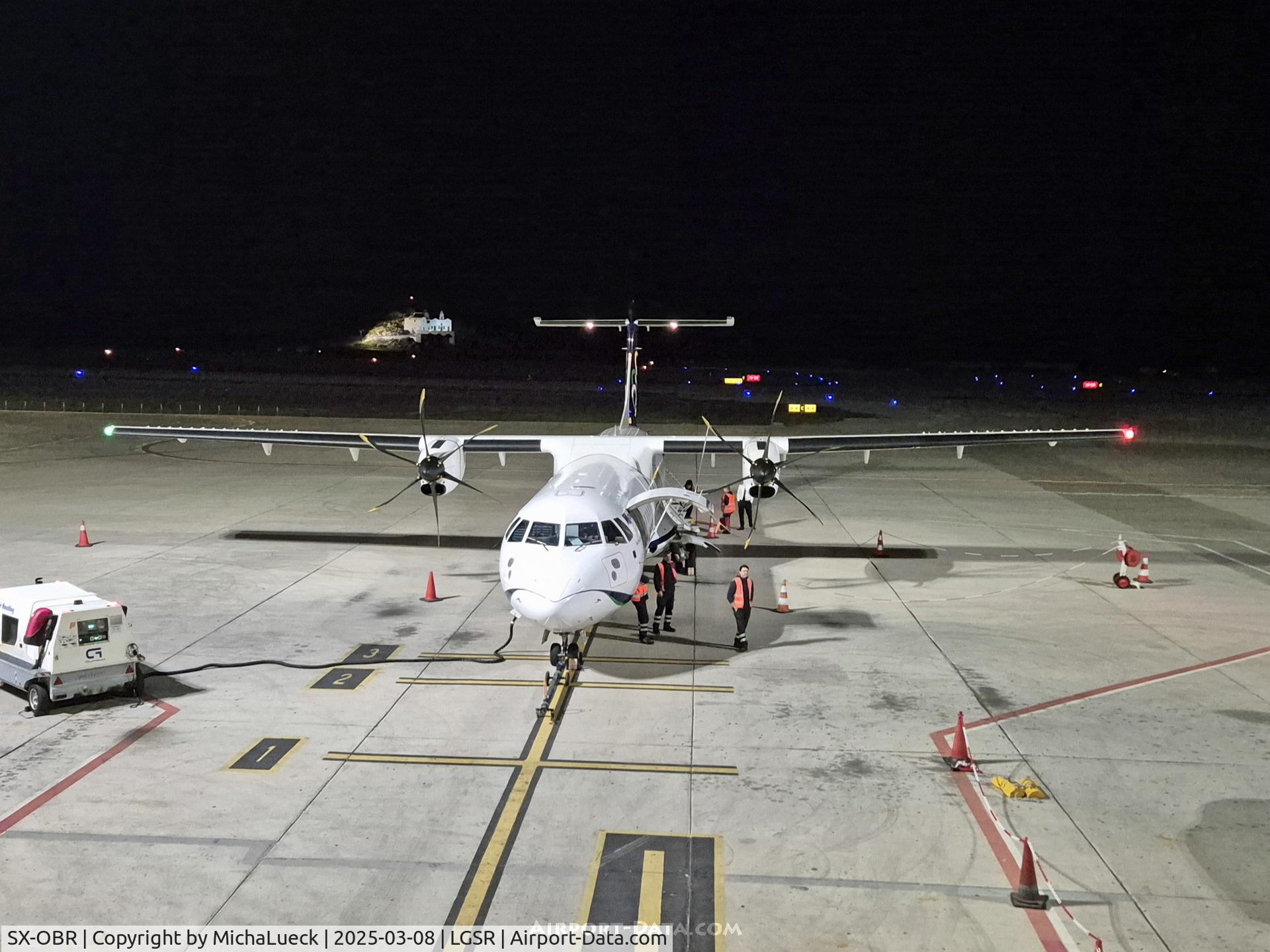 SX-OBR, 2013 ATR 72-600 C/N 1129, The last flight of the day is getting ready for its short hop to ATH