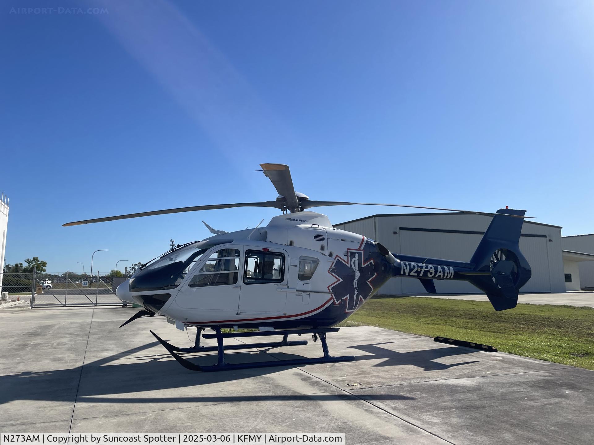 N273AM, 2003 Eurocopter EC-135T-2 C/N 0273, Air Methods helo parked at Page Field