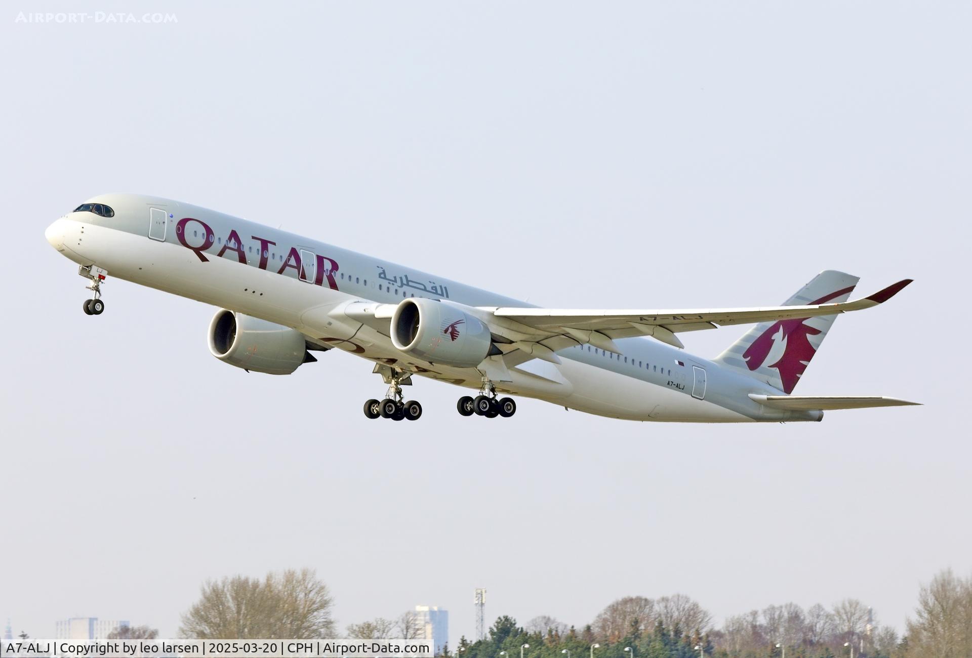 A7-ALJ, 2015 Airbus A350-941 C/N 025, Copenhagen 20.3.2025